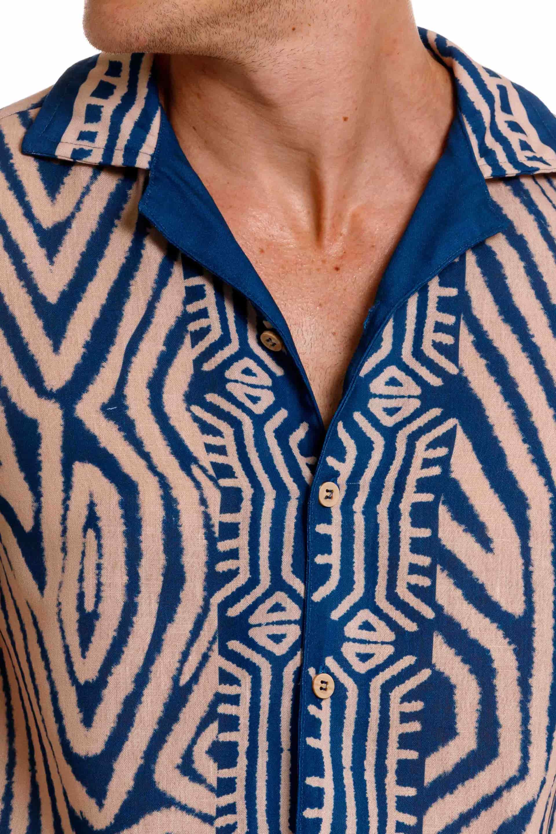 Camisa Hombre Nairobi Azul - miniatura 2