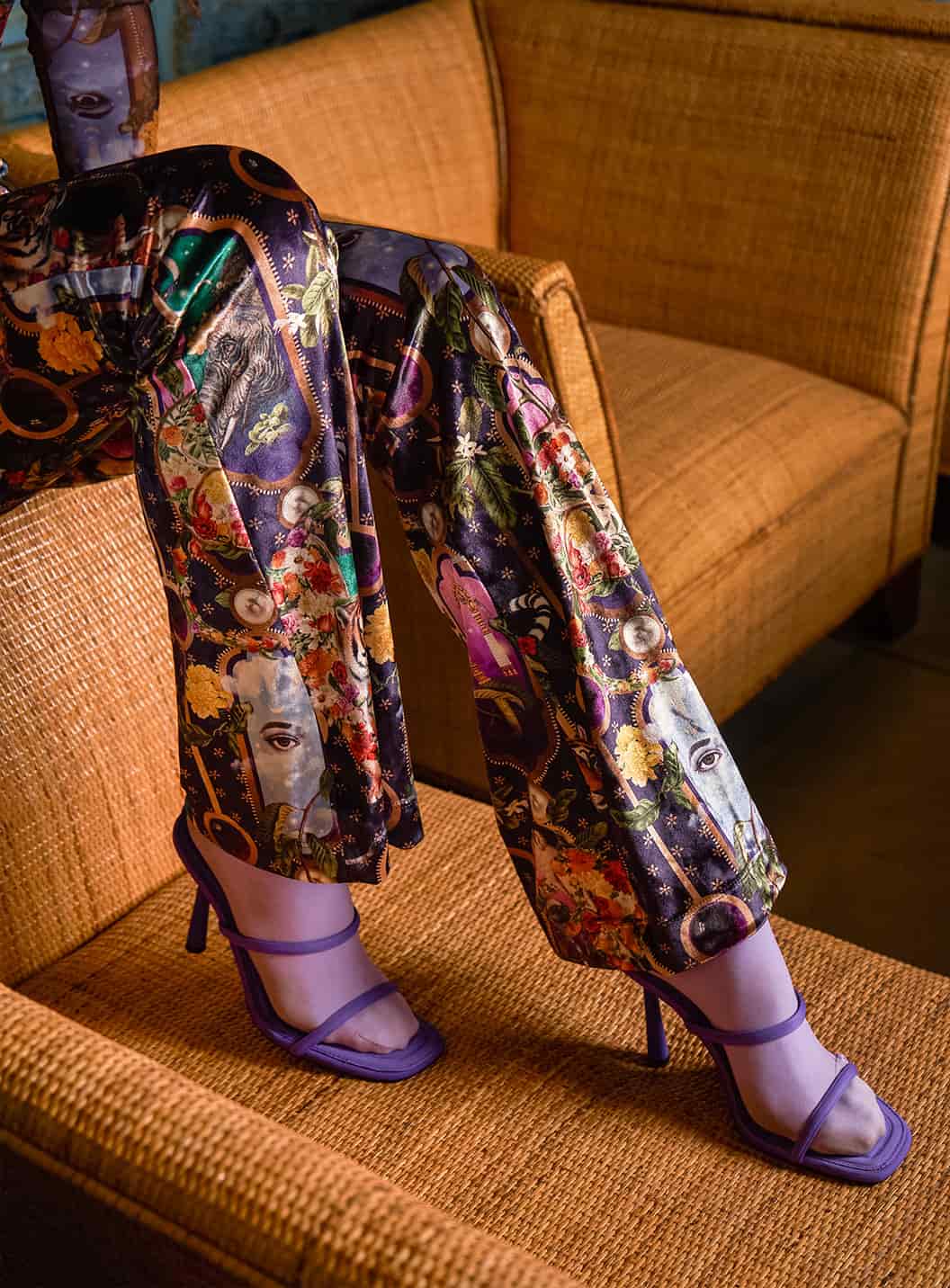 Pantalon Terciopelo - India Morado - miniatura 1
