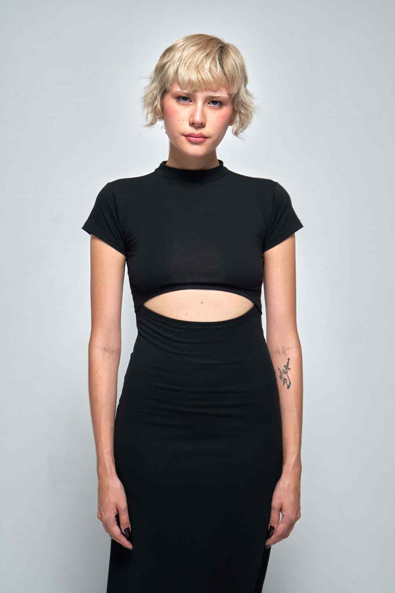AURORA BLACK DRESS - miniatura 9