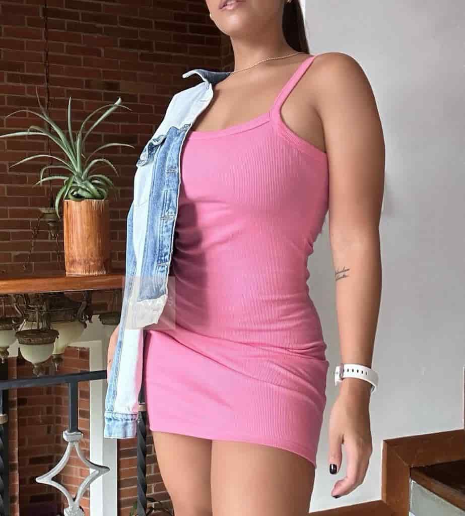 VESTIDO RIB TIRAS - miniatura 3