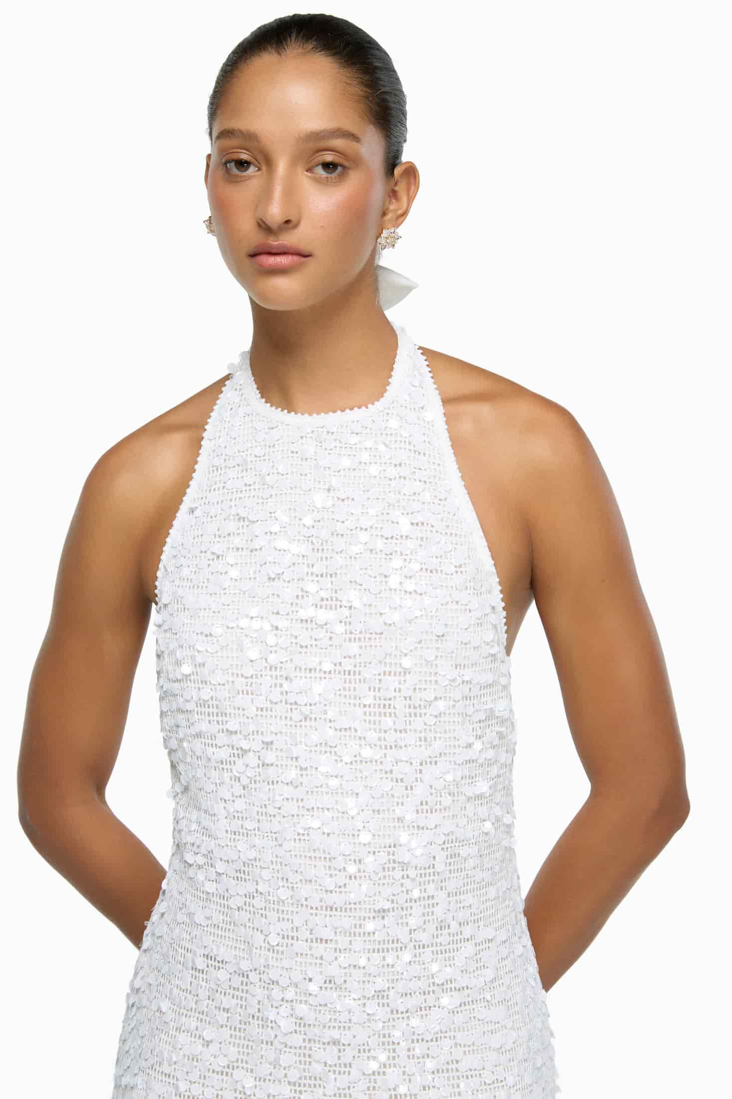 LUMINA MINI DRESS WHITE - miniatura 2