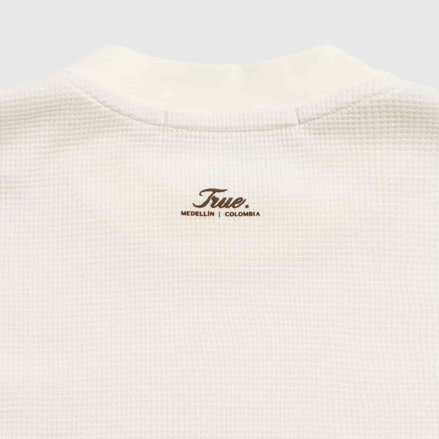 Textured Boxy Tee - Cream - miniatura 1
