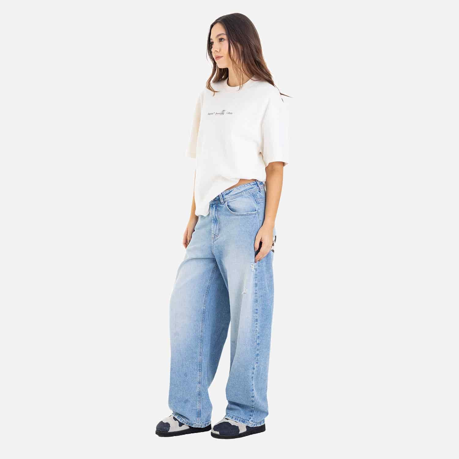 Boxy Fit Tee Brooklyn Bridge Ivory - miniatura 7