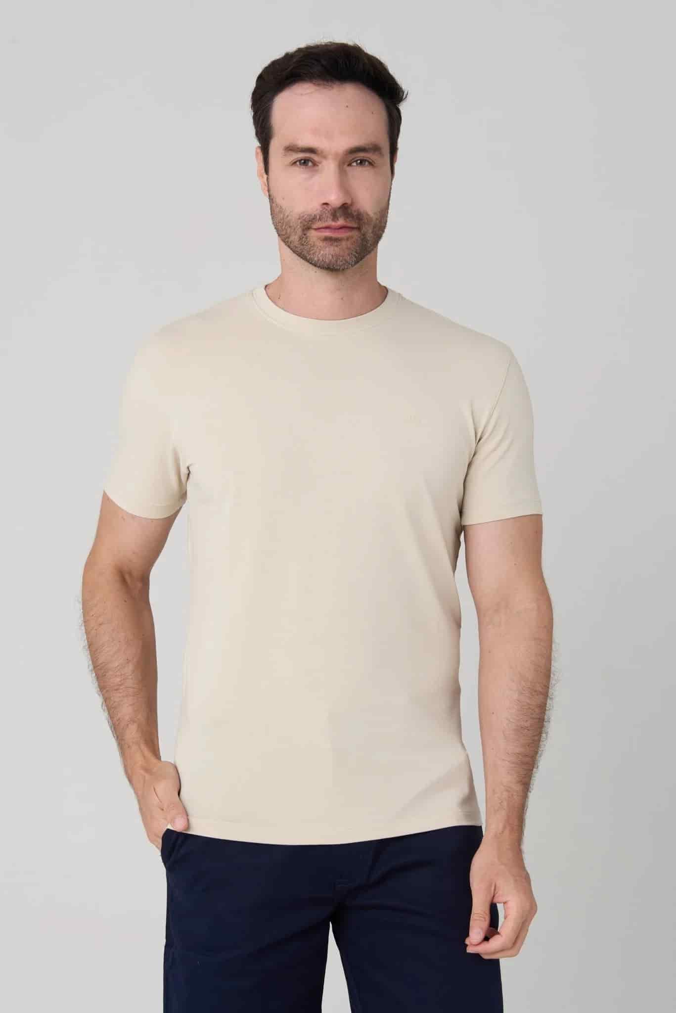 T-Shirt manga corta casual Jon Sonen - miniatura 4