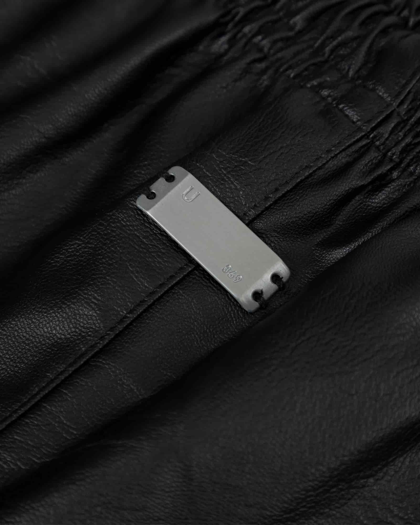 Basics Synthetic Straight Pants Black - miniatura 4