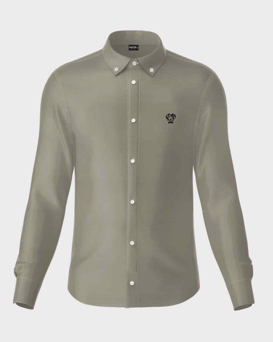 Camisa Antimanchas Oxford Gris - Talla Regular - miniatura 6