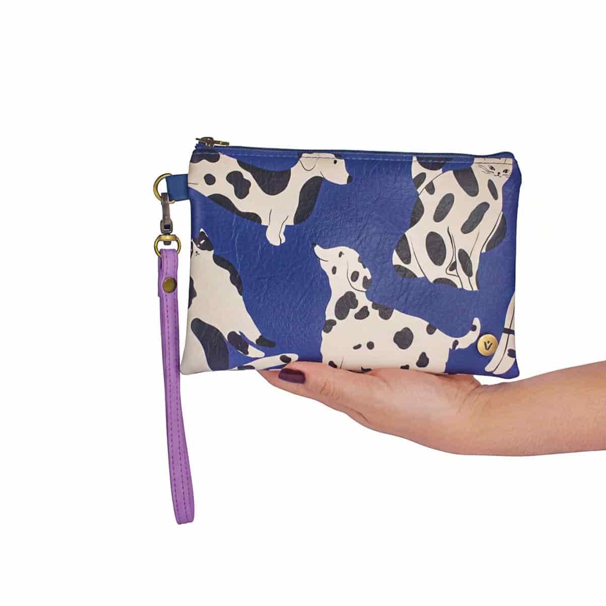 Cosmetiquera Para Mujer Ruanda Azul Con Pulsera Pets & Friends - miniatura 3