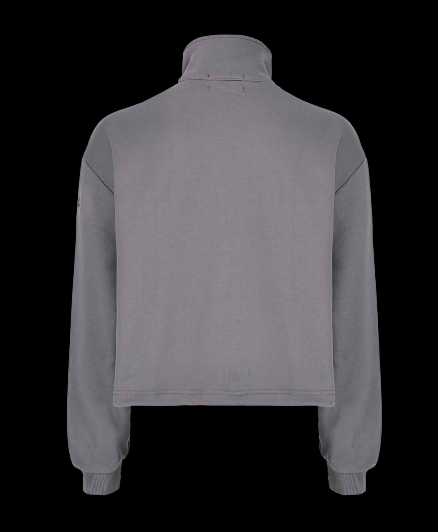MONOGRAM ZIPPER GRAY SWEATER - miniatura 5