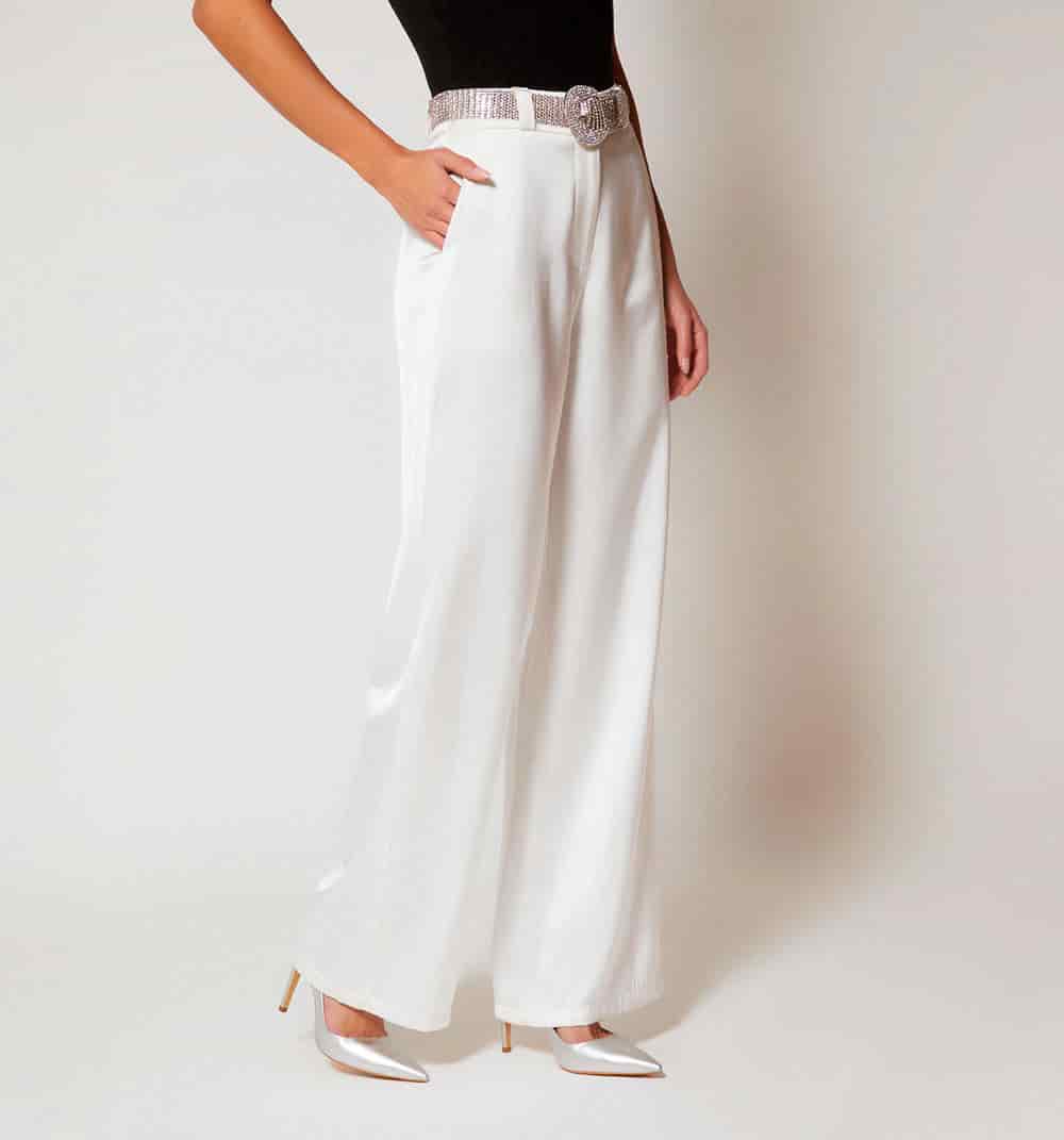 Pantalon tiro alto con correa - miniatura 8