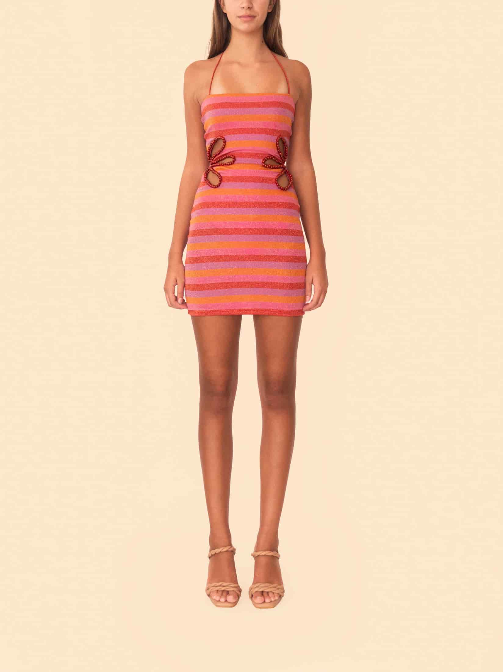 ROSITA DRESS RASPBERRY RAINBOW - miniatura 2