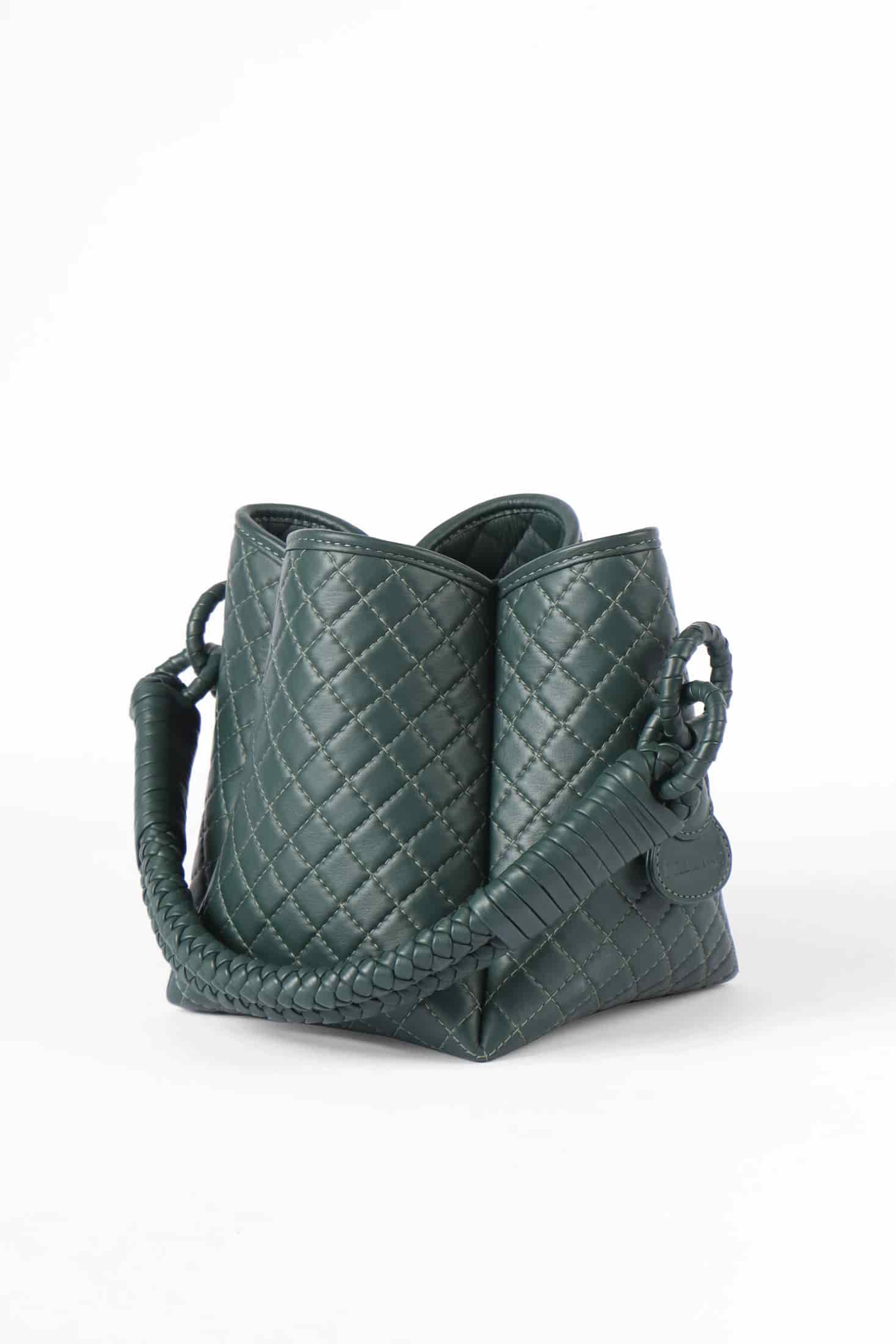 Tulip Mini Bucket Bag, Green - miniatura 3