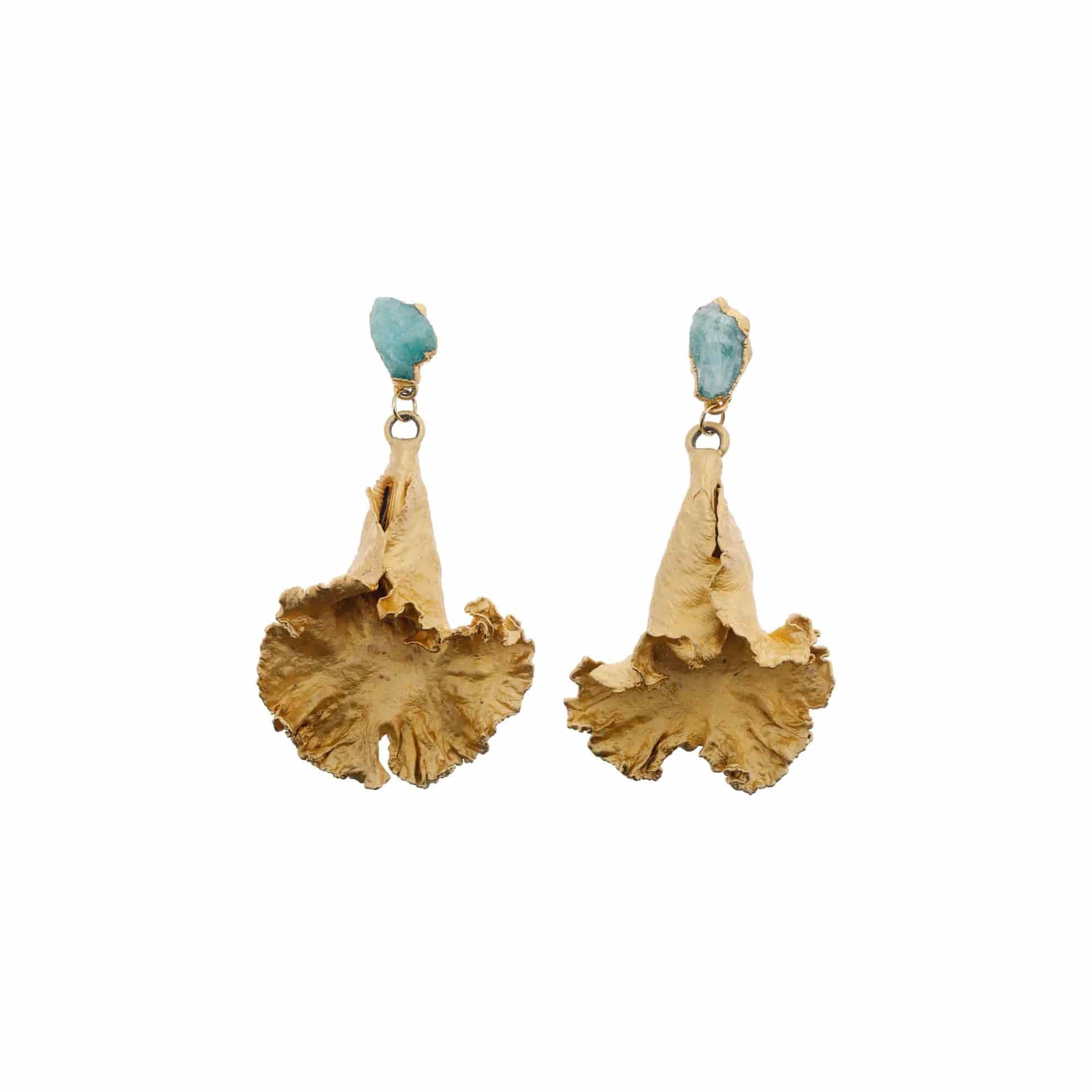 ARETES LABELO Y ESMERALDA EN BRUTO - miniatura 1