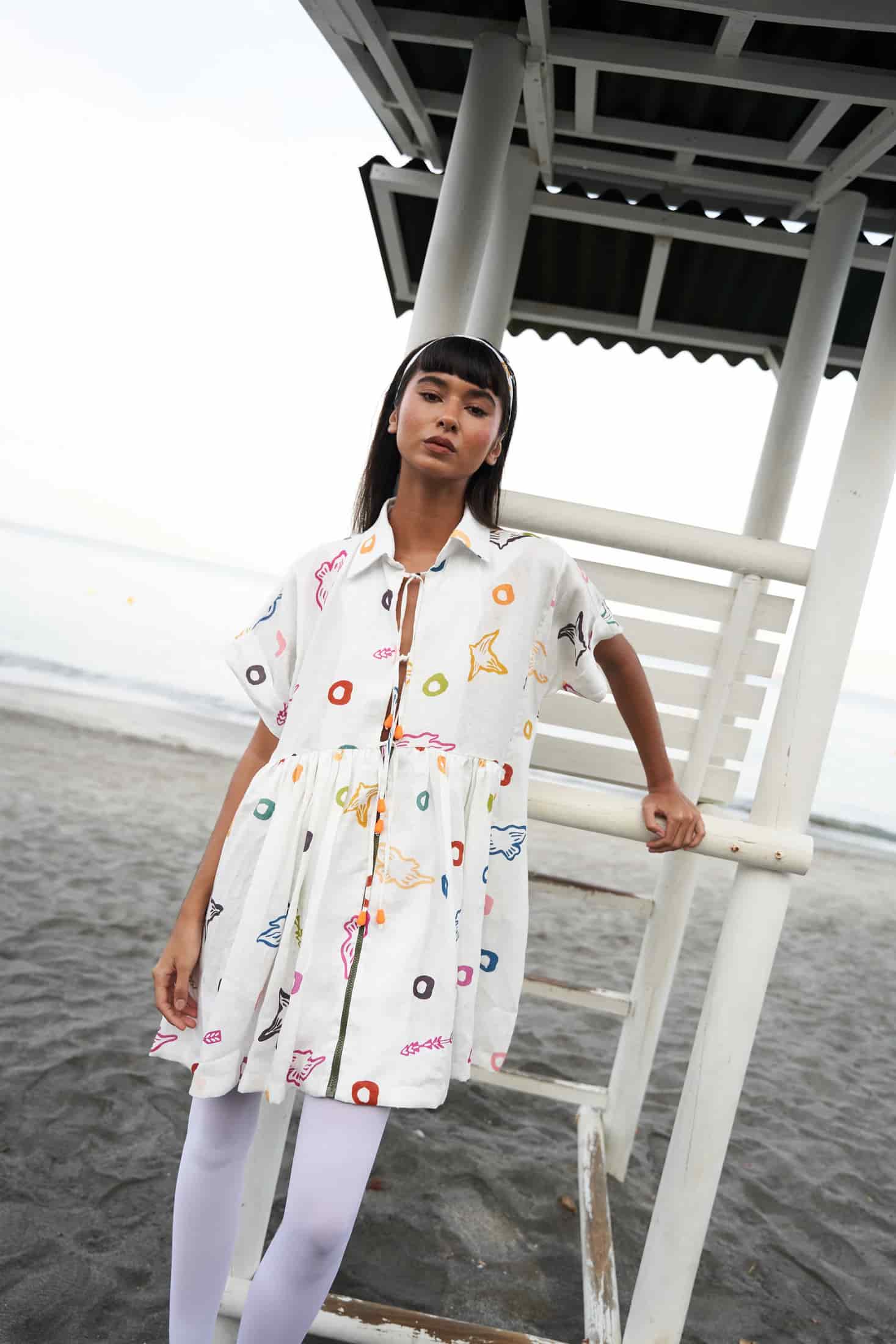 Vestido Fiji Mini Print - miniatura 1