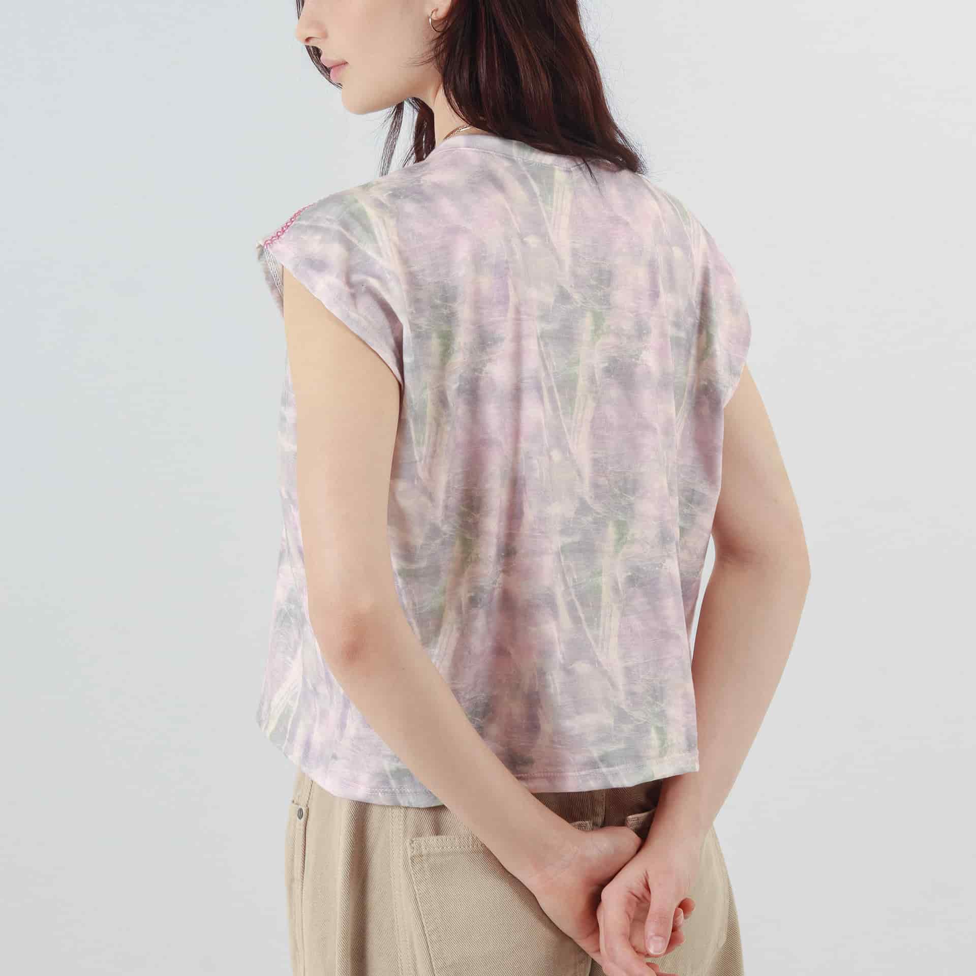 Camiseta Tye Dye cuello redondo manga corta rodada - miniatura 3