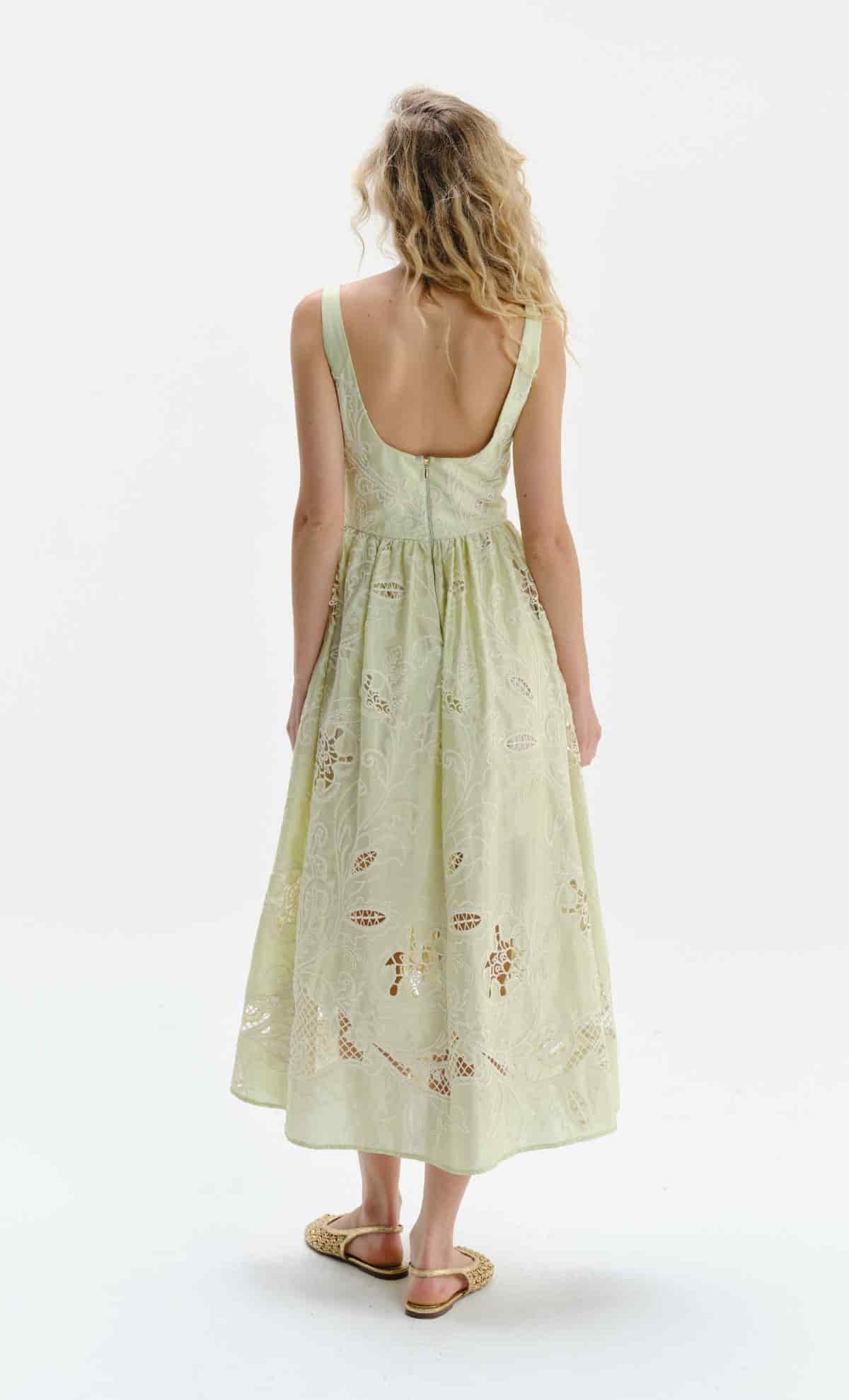 Vestido midi Mossy Green - miniatura 2