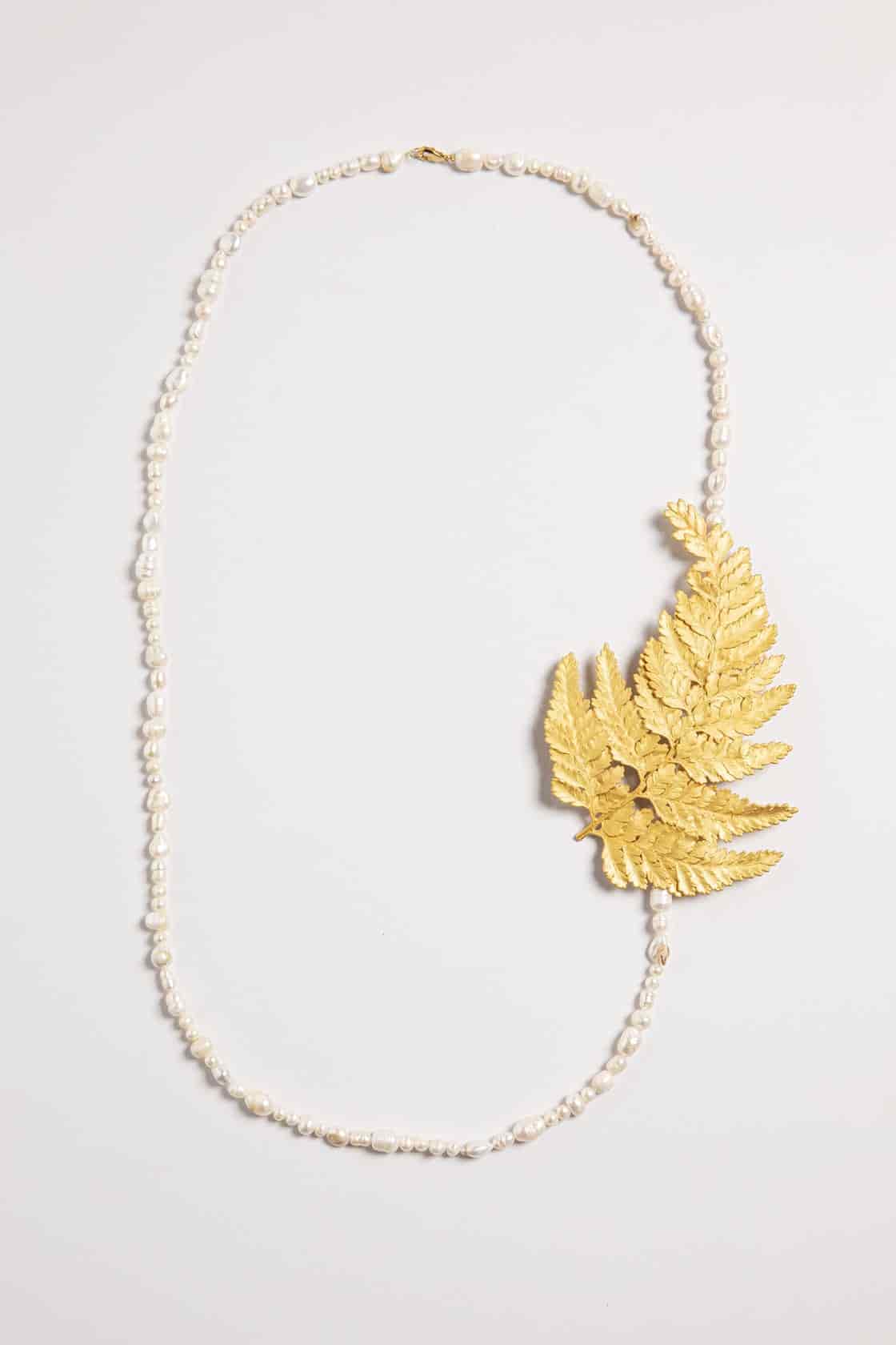 LACE FERN NECKLACE AND PIN - miniatura 4