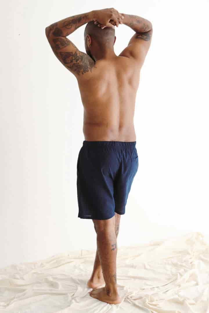 Short lino azul - miniatura 4