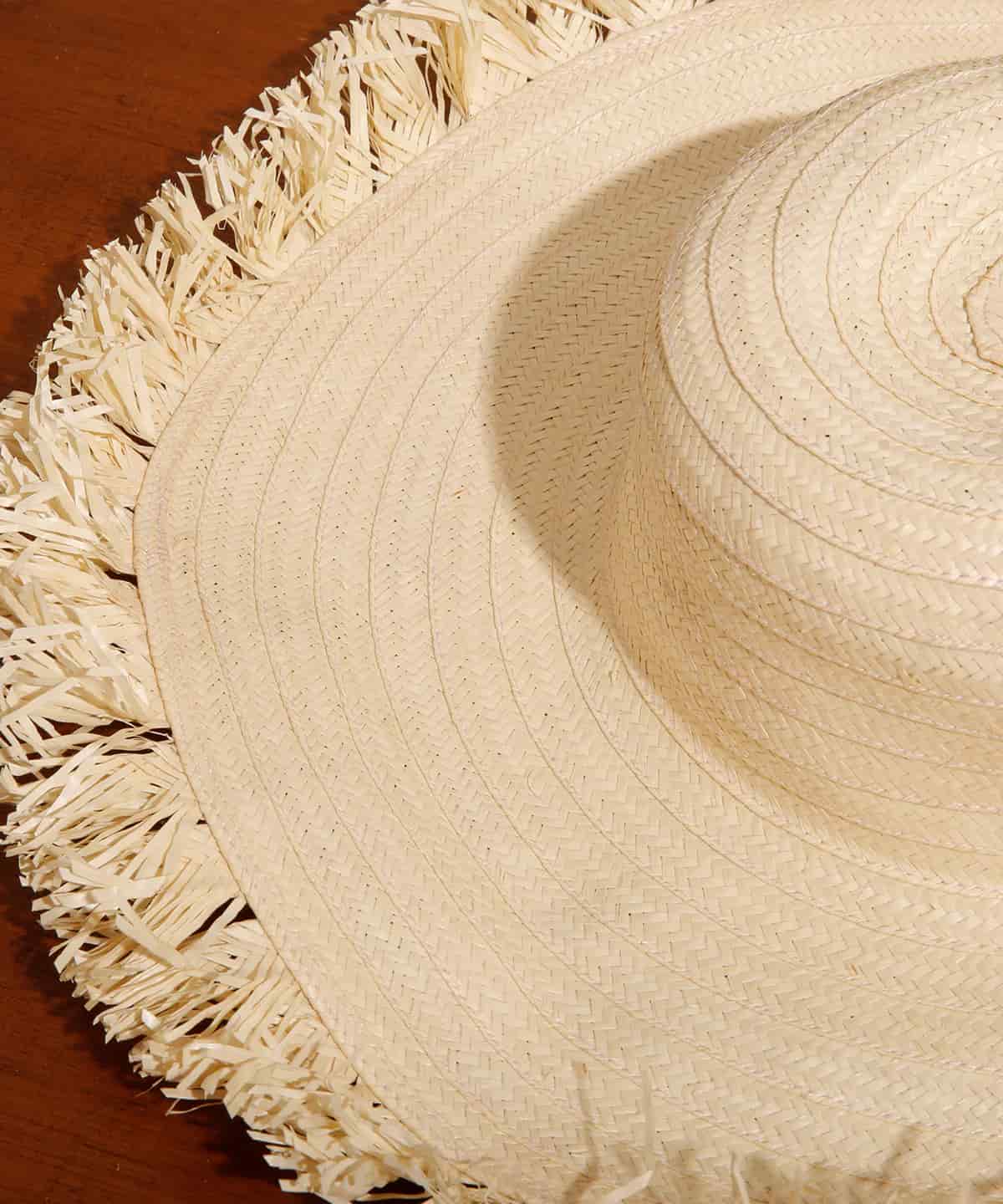 Naufrago Hat in Raffia and Leather - miniatura 5