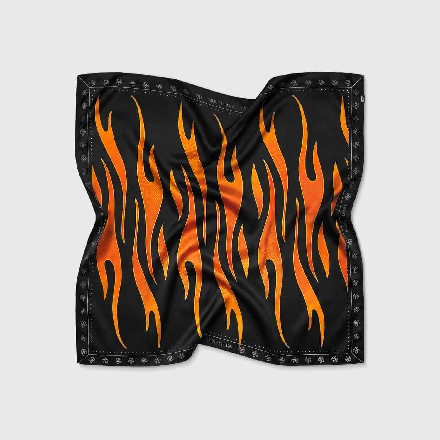 Flames Bandana - Black - miniatura 3