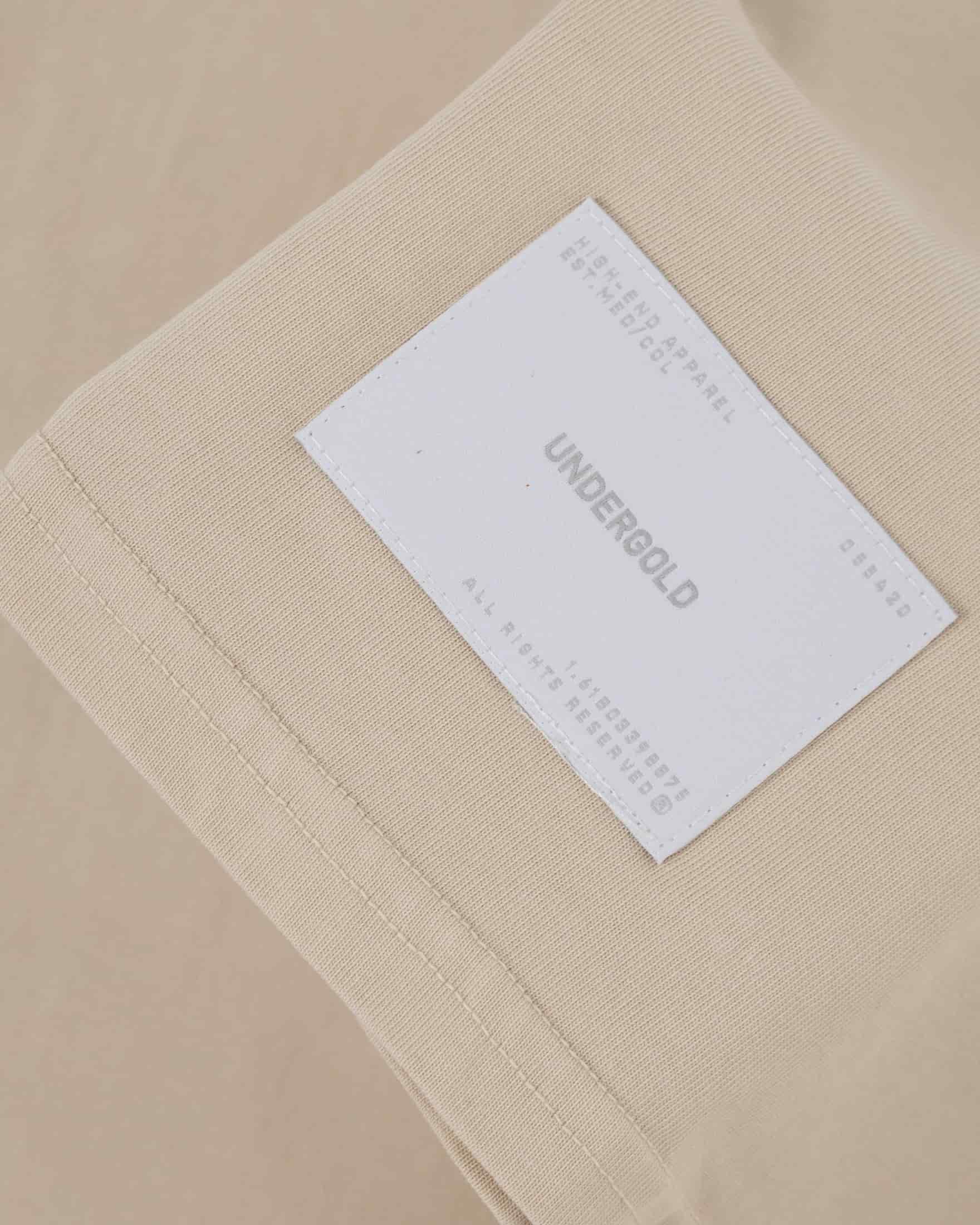 Basics Tiny Logo Regular Fit T-shirt Cream - miniatura 6