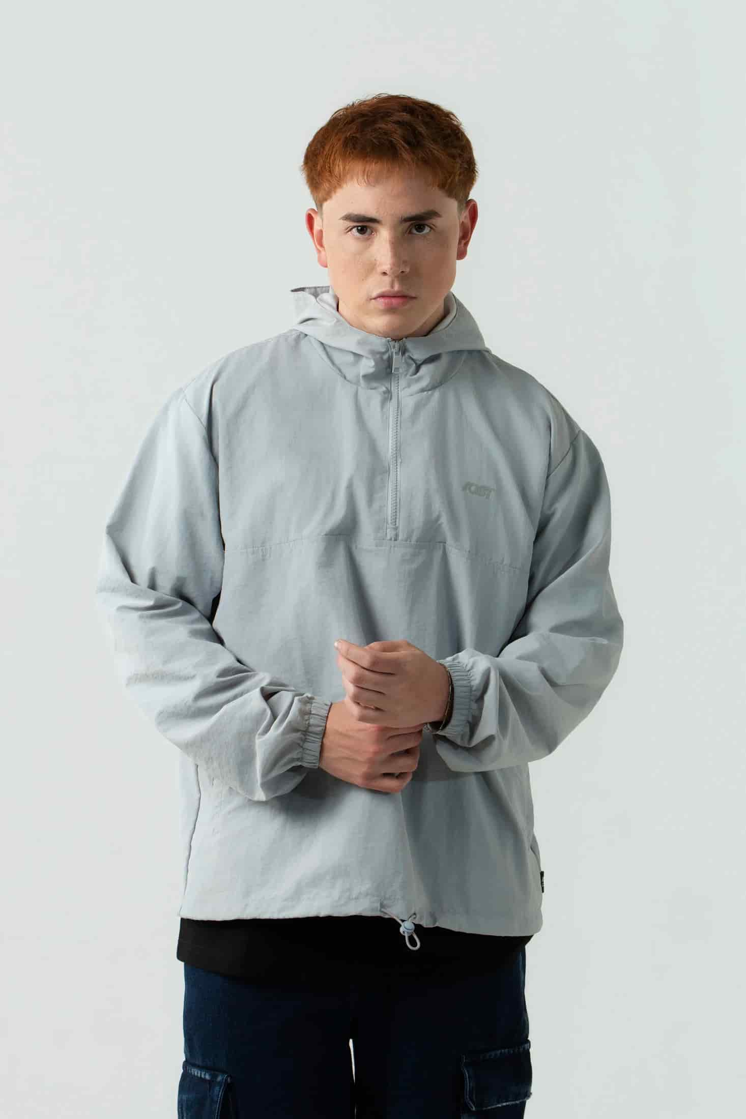 CHAQUETA ROMPEVIENTOS COLOR GRIS CLR - miniatura 2