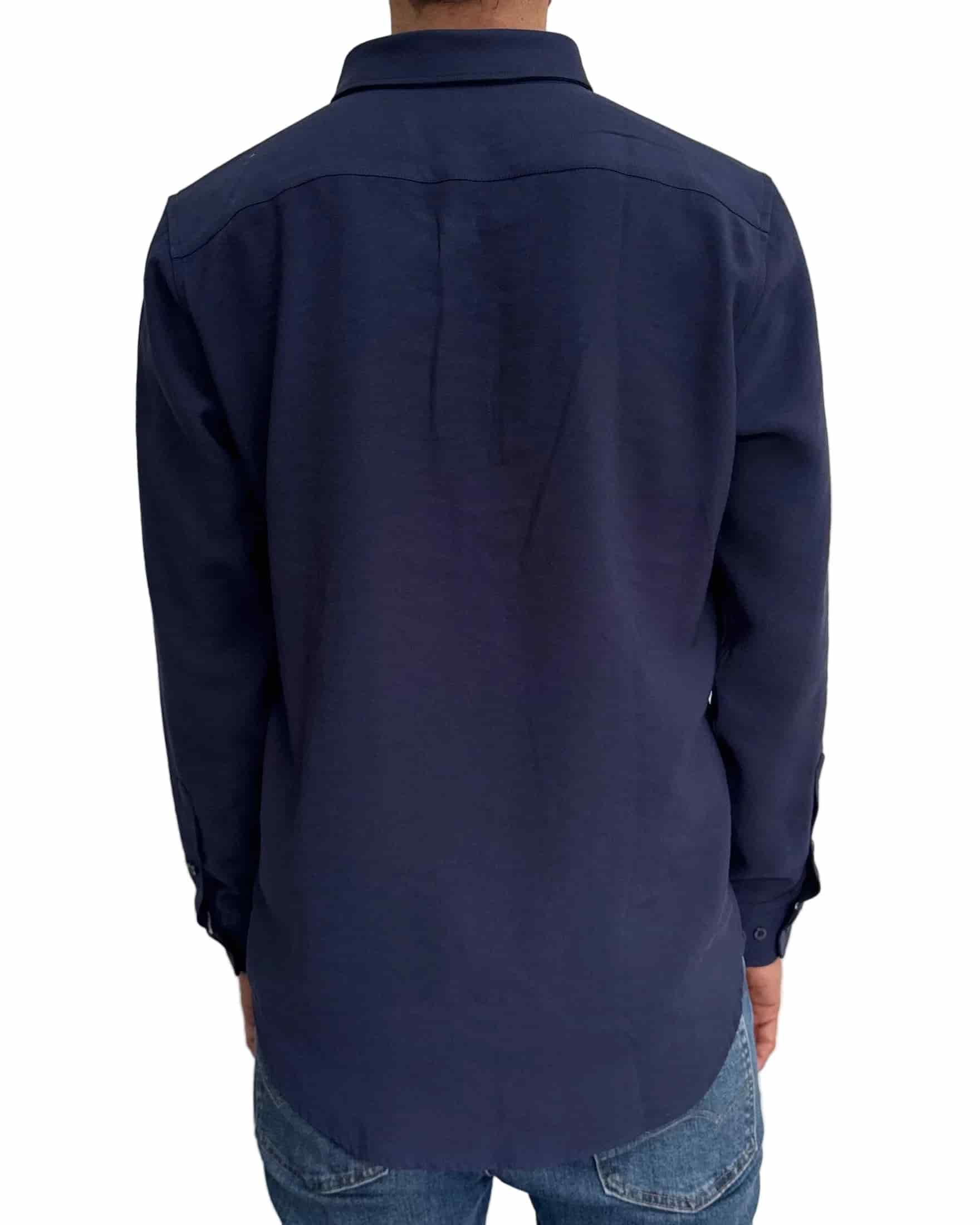Camisa Navy en rayón - miniatura 4