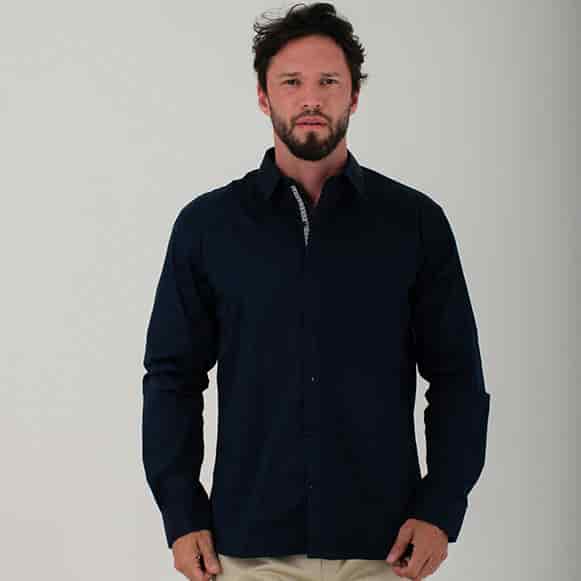 CAMISA ML 100% ALGODON HOMBRE - miniatura 1