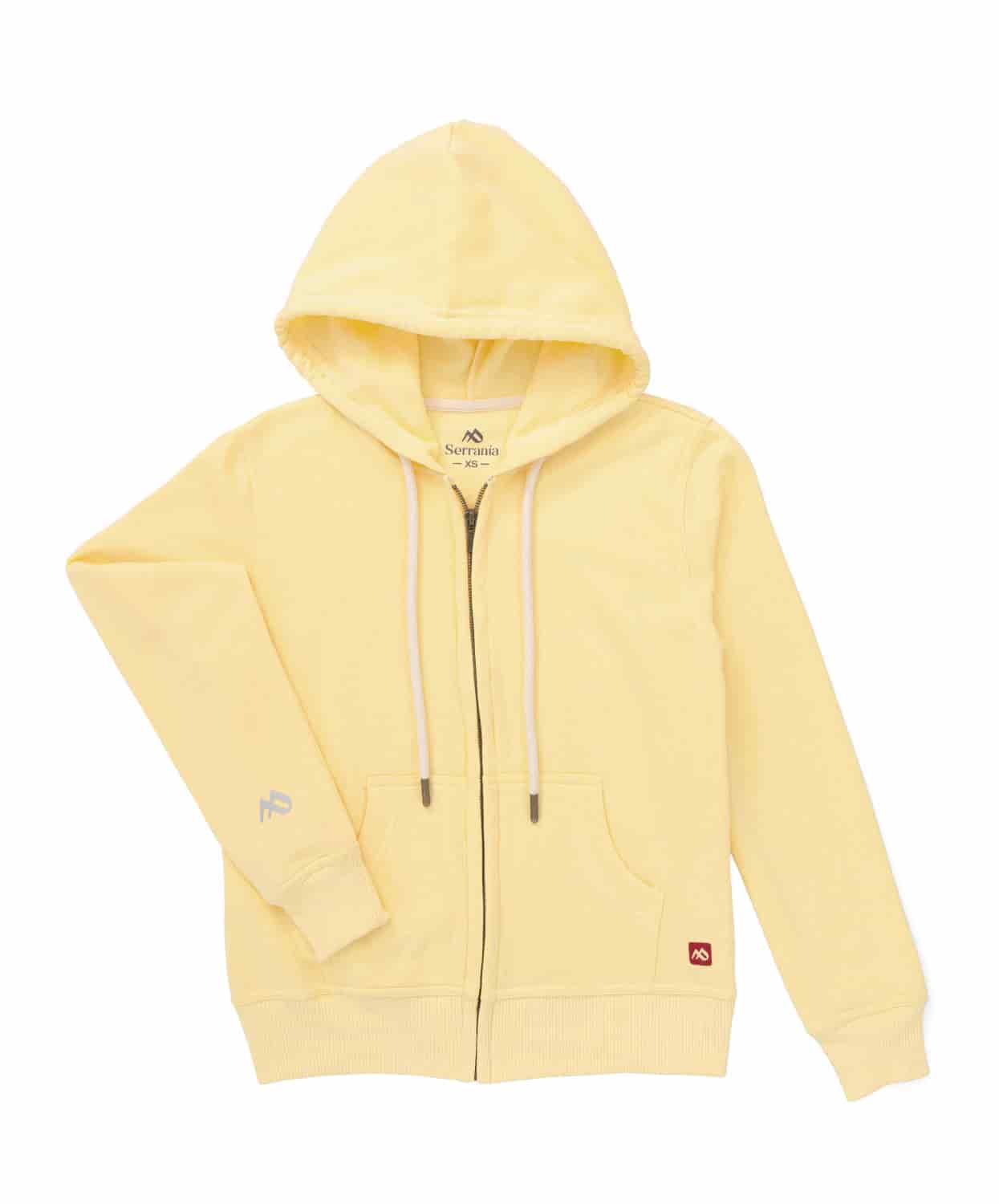 Buzo abierto con Capota Mujer Amarillo Sunshine - miniatura 9