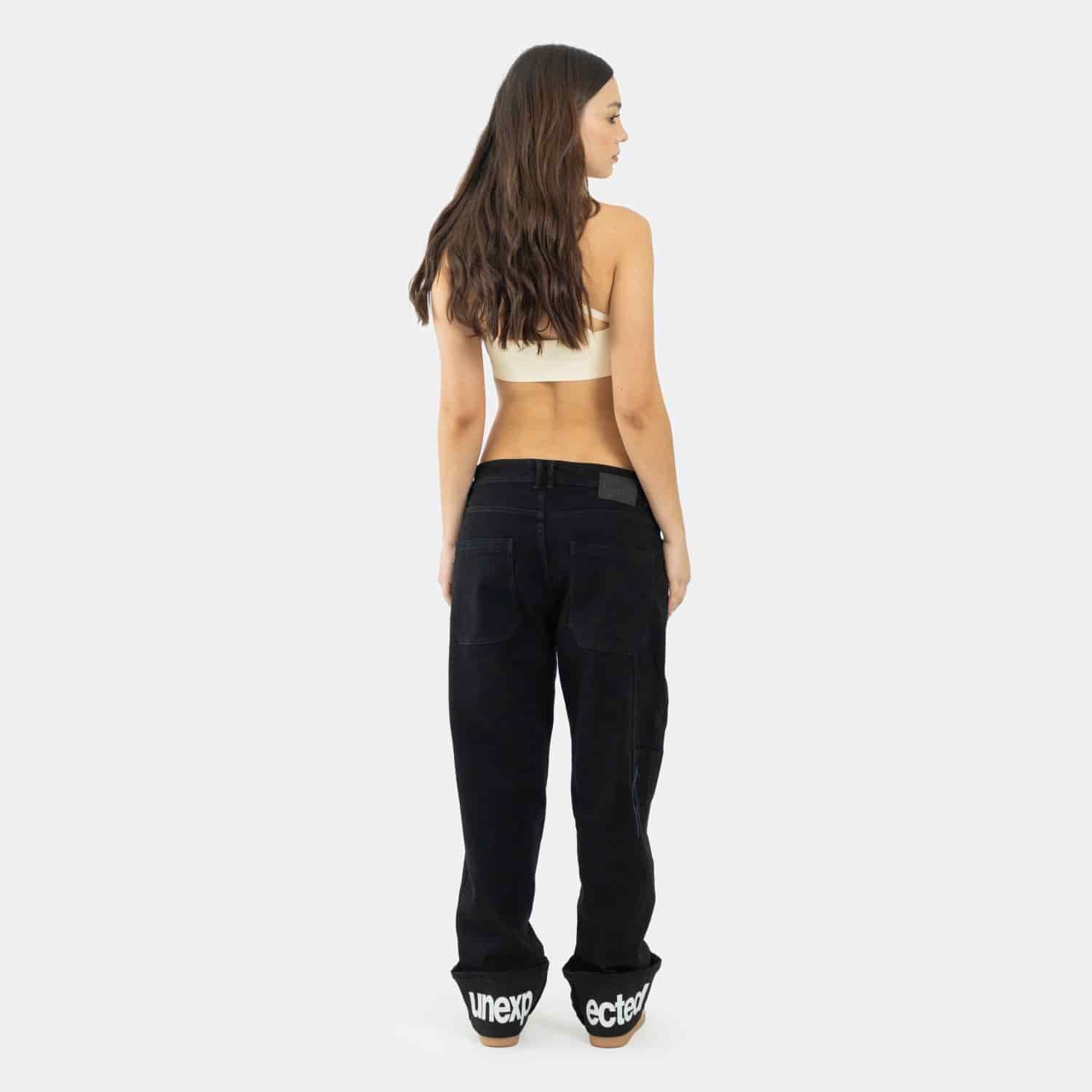 Unexpected Black Relaxed Jeans - miniatura 8