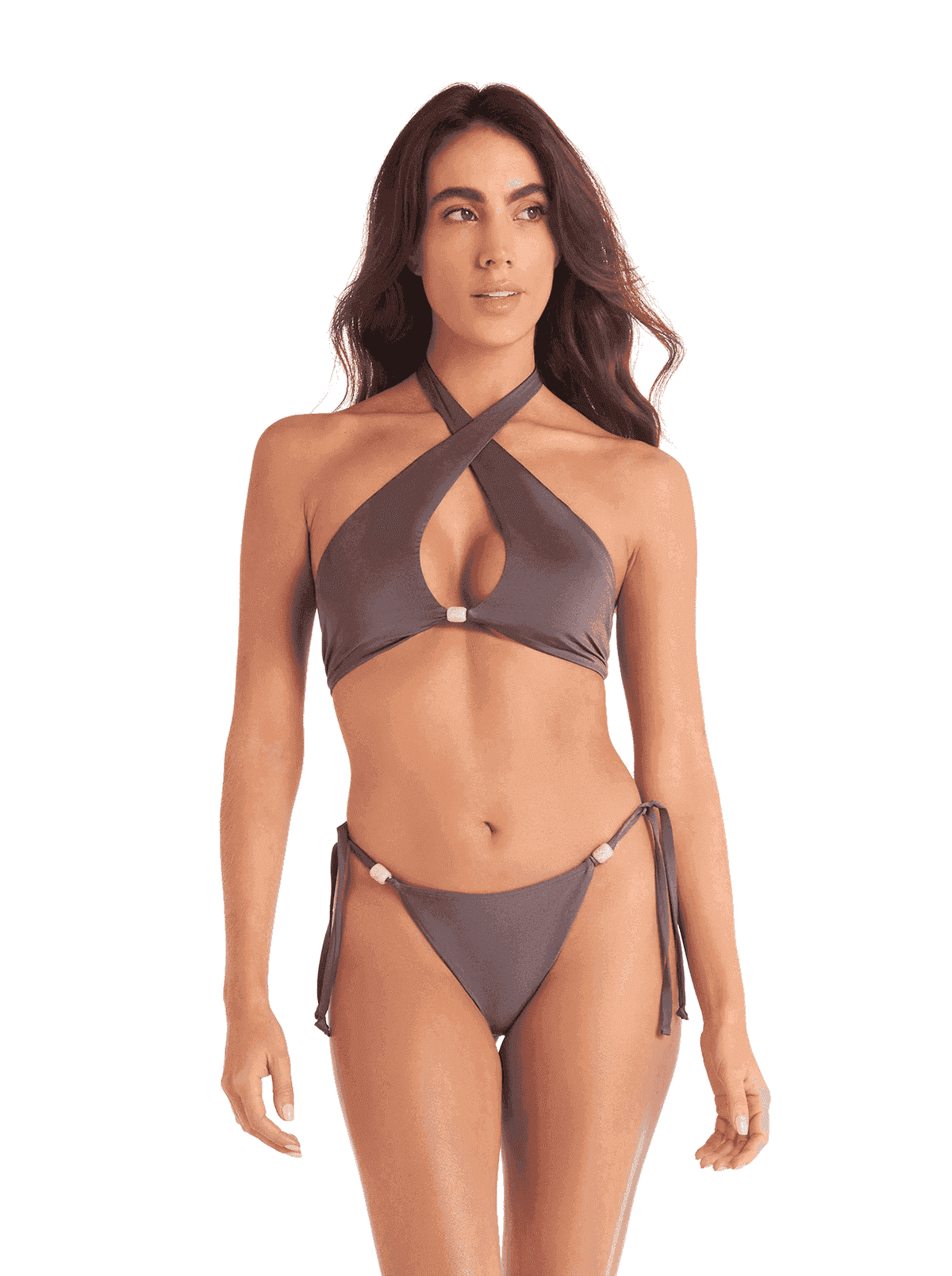 TANGA DE BAÑO 43915 - ACCESORIO EN LATERALES - miniatura 2