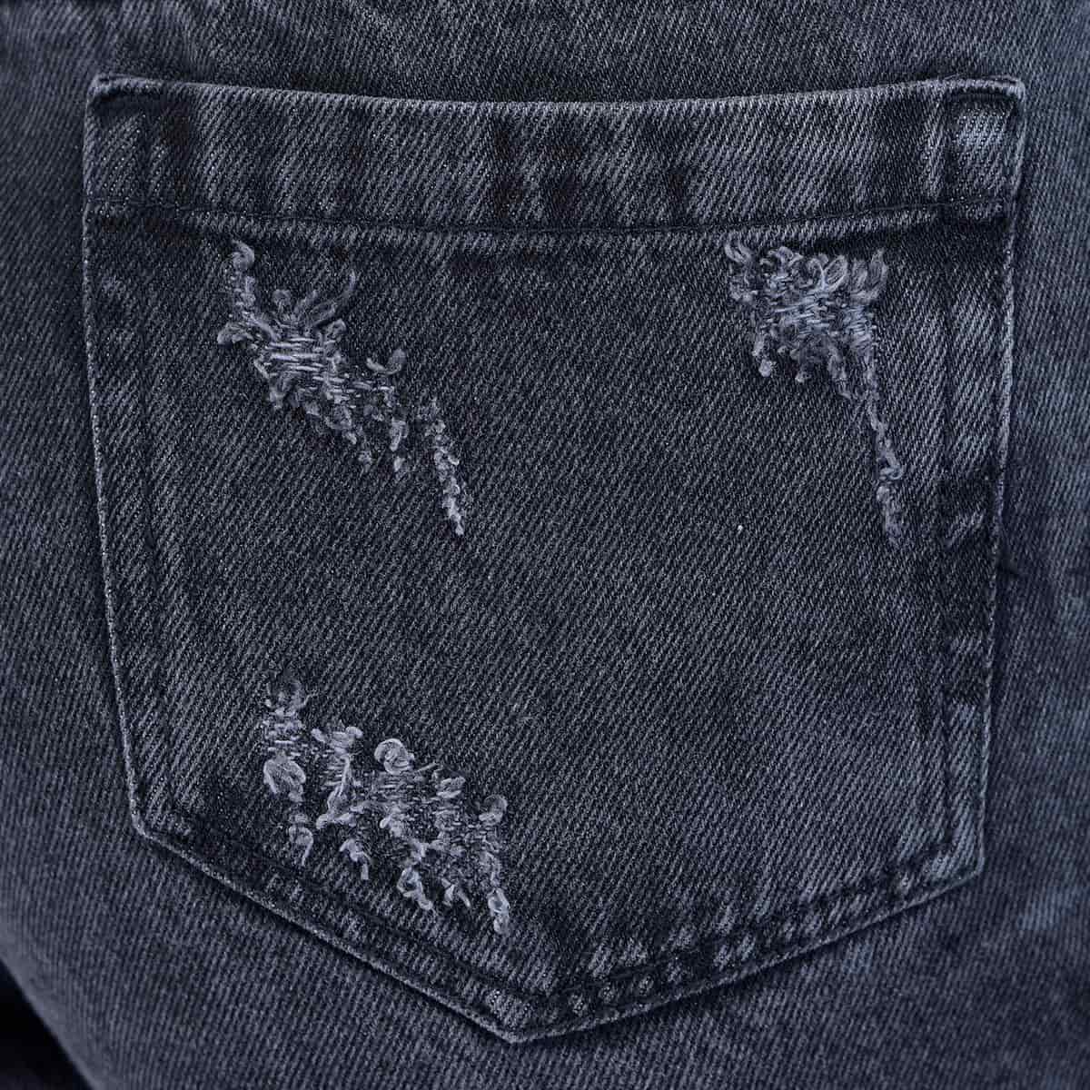 Short Gris Denim Mujer - miniatura 7