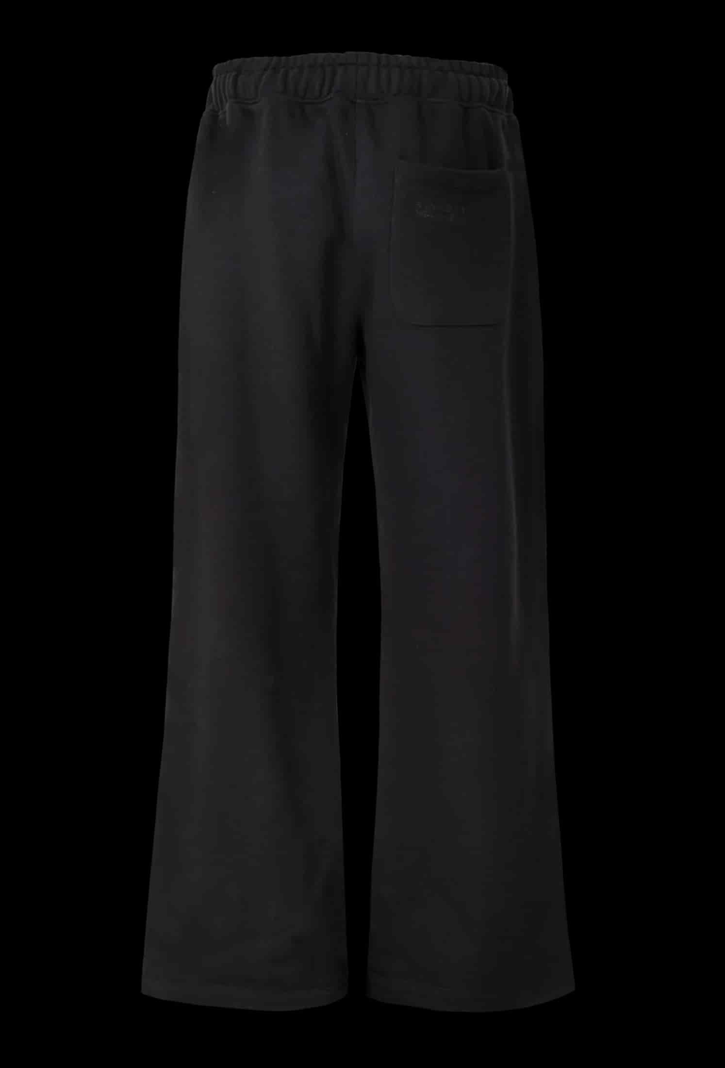 POLIZIA BLACK FLARED SWEATPANTS - miniatura 7
