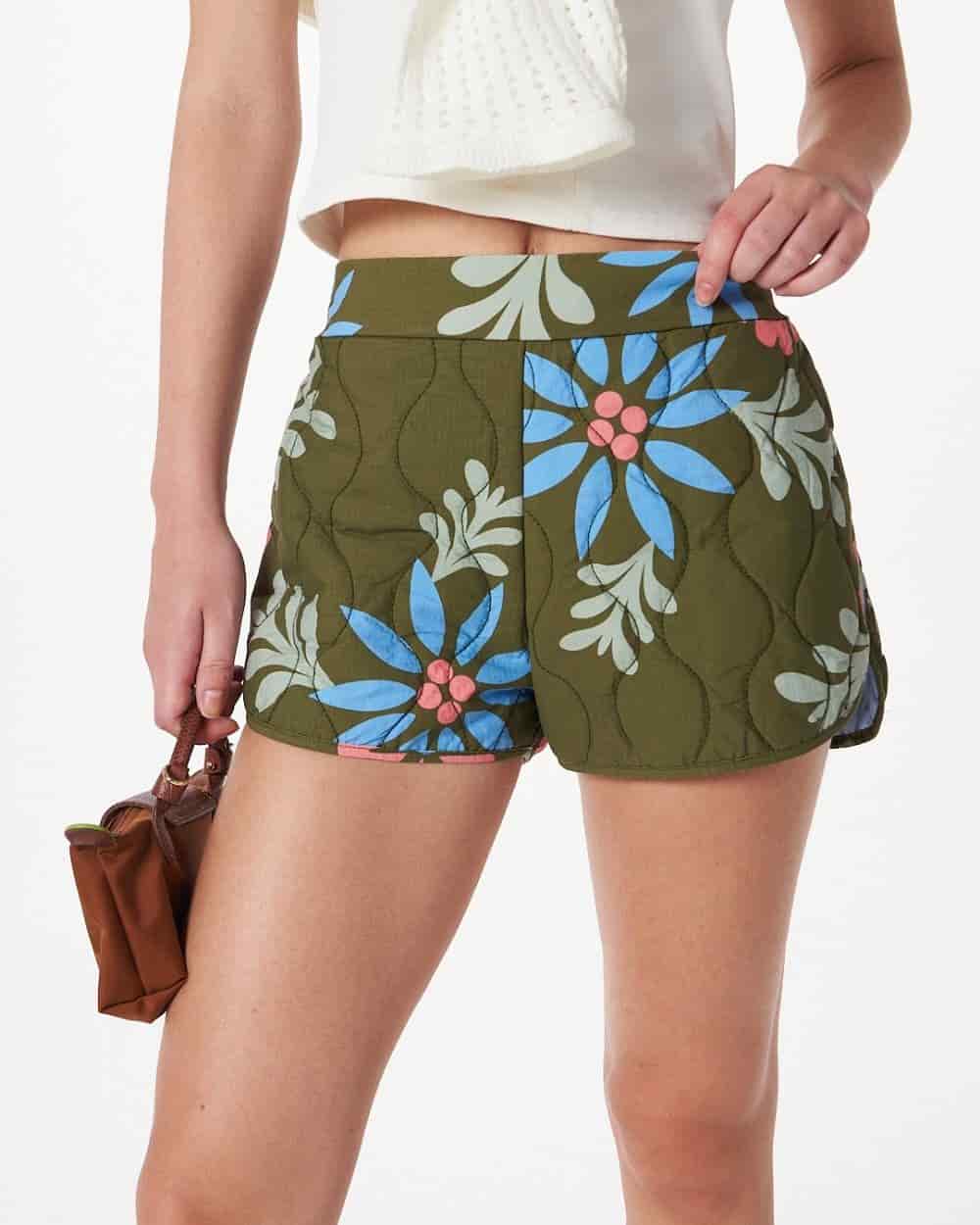 FLORAL QUILTED SHORT - miniatura 6