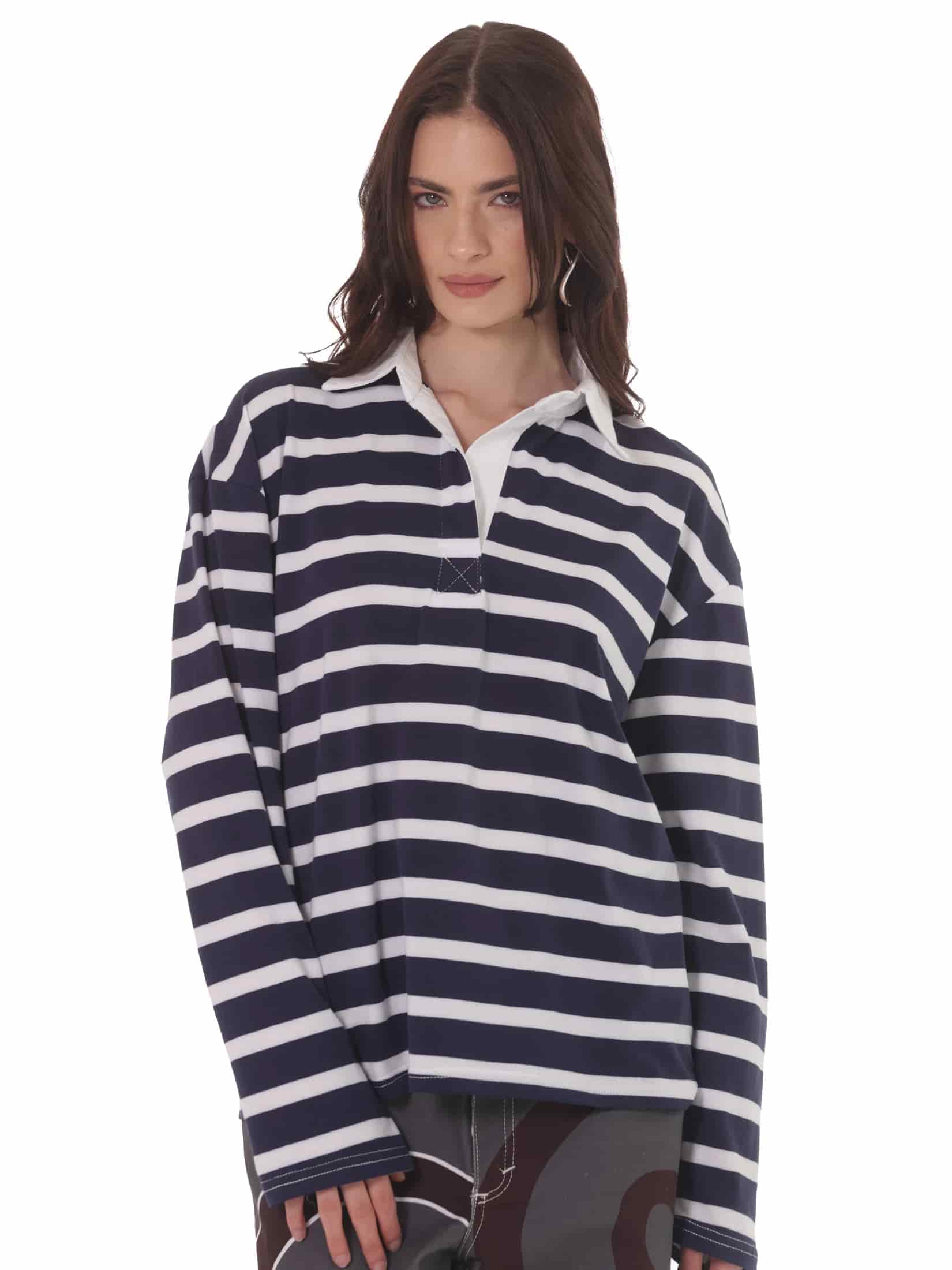 Camiseta Rayas Horizontales Azul - miniatura 1