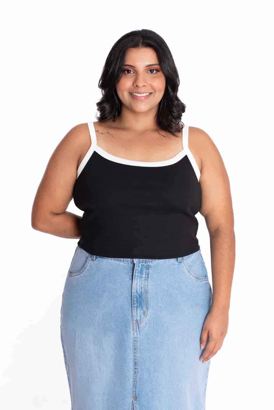 Crop Top Solaris Negro - miniatura 3