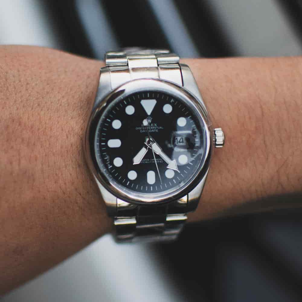 Reloj Tipo Rolex Plateado - miniatura 1
