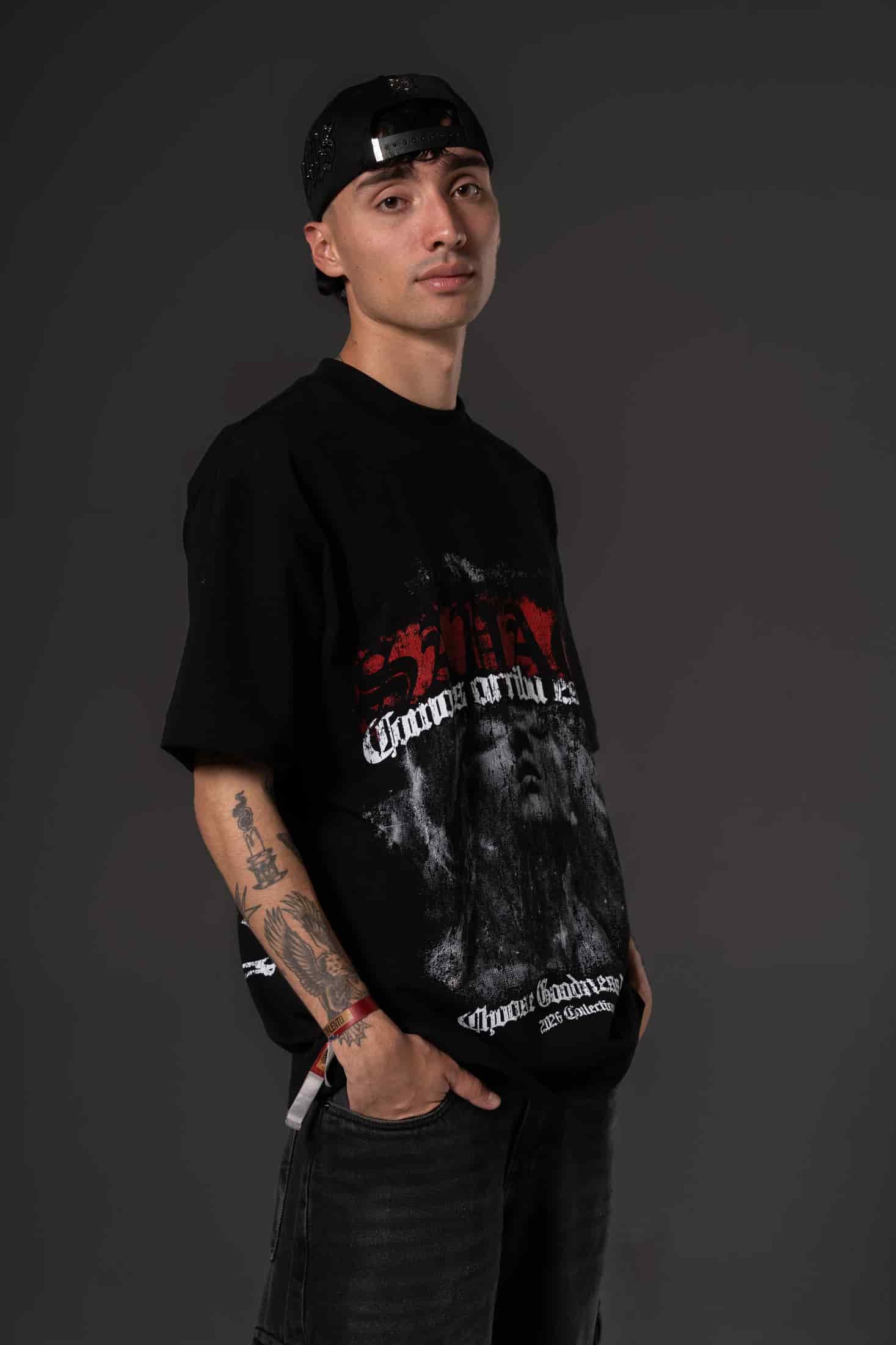 Camiseta Oversize Good heart  savage  250 gramos 14646 - miniatura 4
