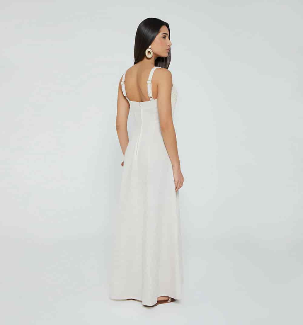 Vestido largo de tiras - miniatura 4