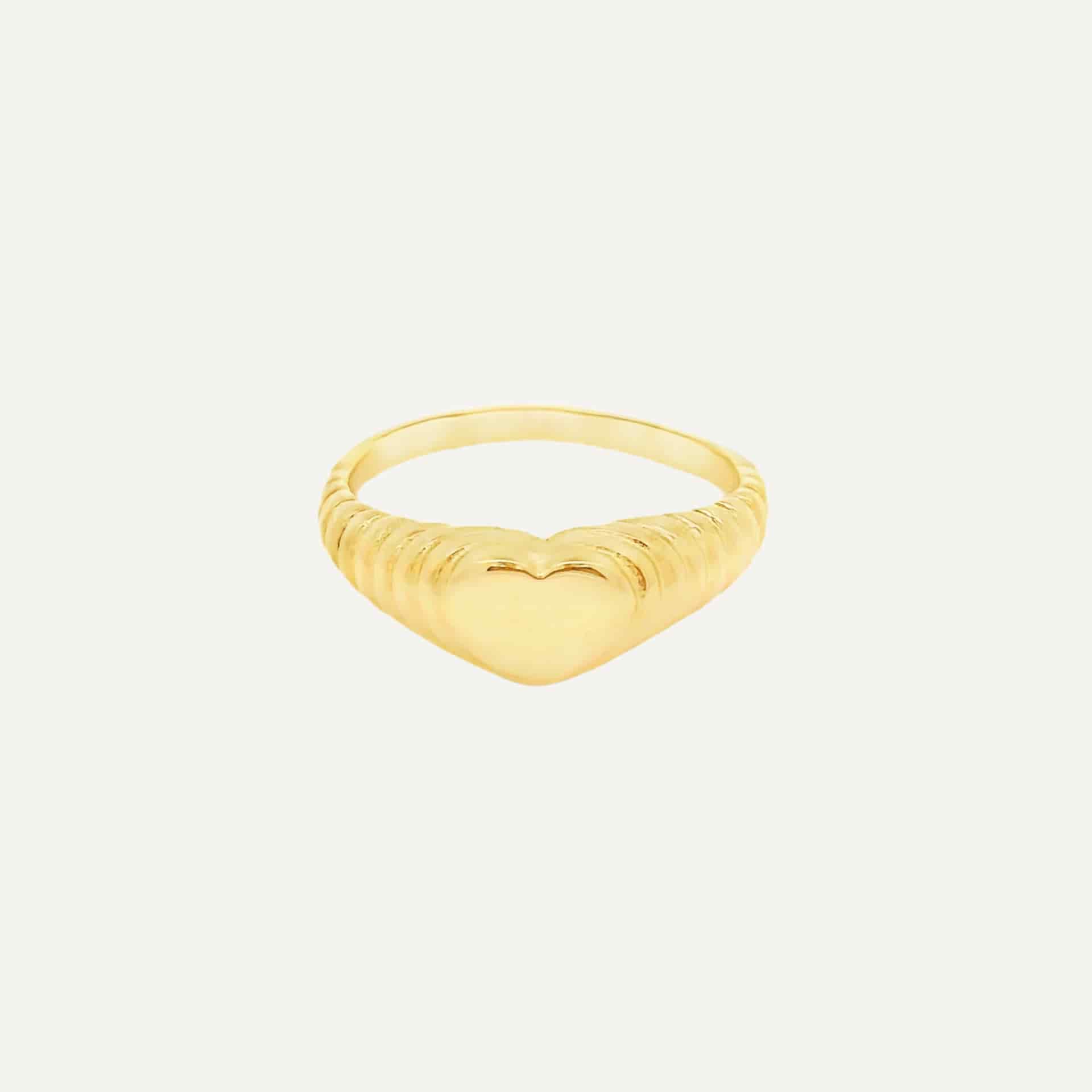 Anillo Signet Twisted Heart - miniatura 2