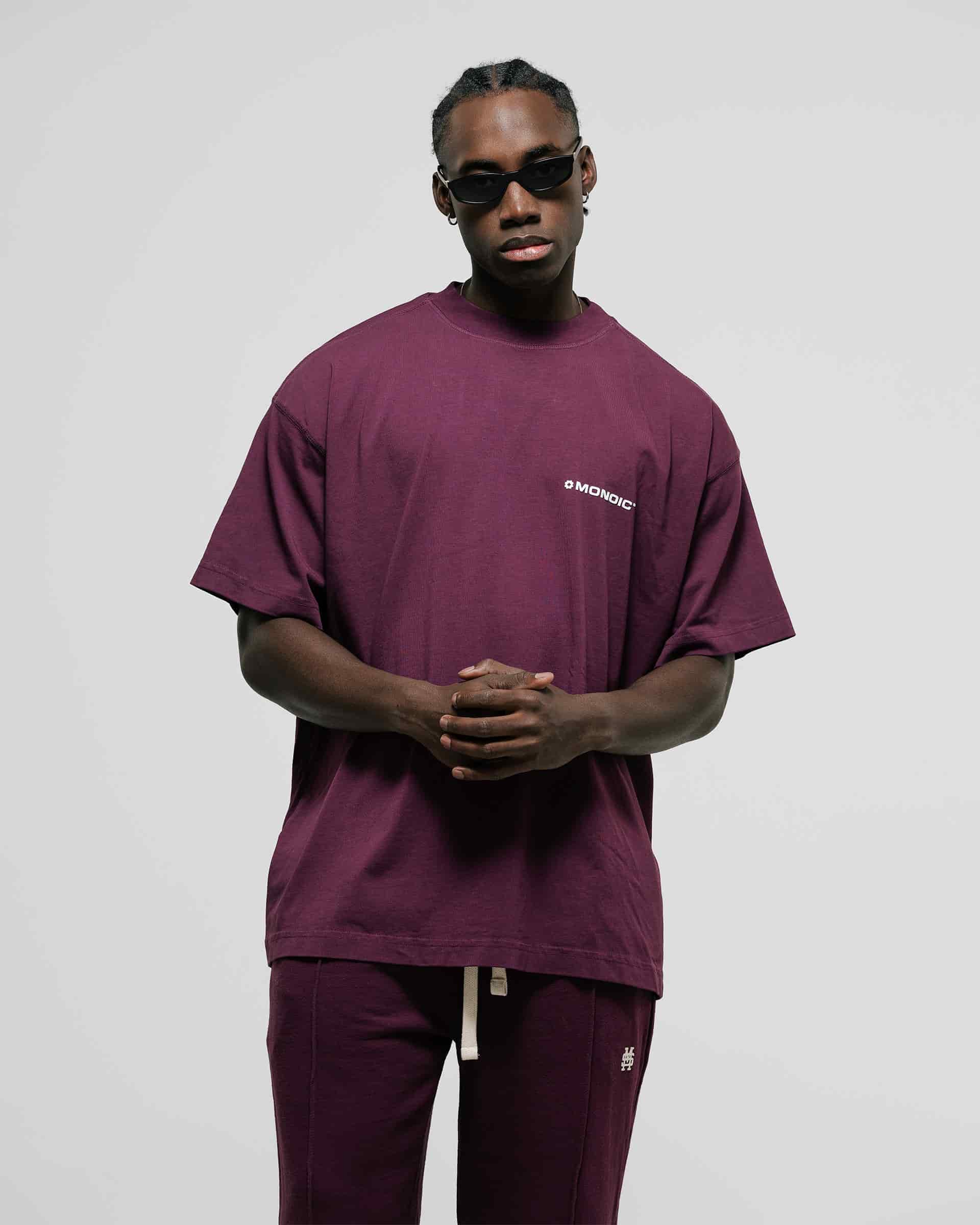 Camiseta Oversized Básica V3 - Burgundy - miniatura 4