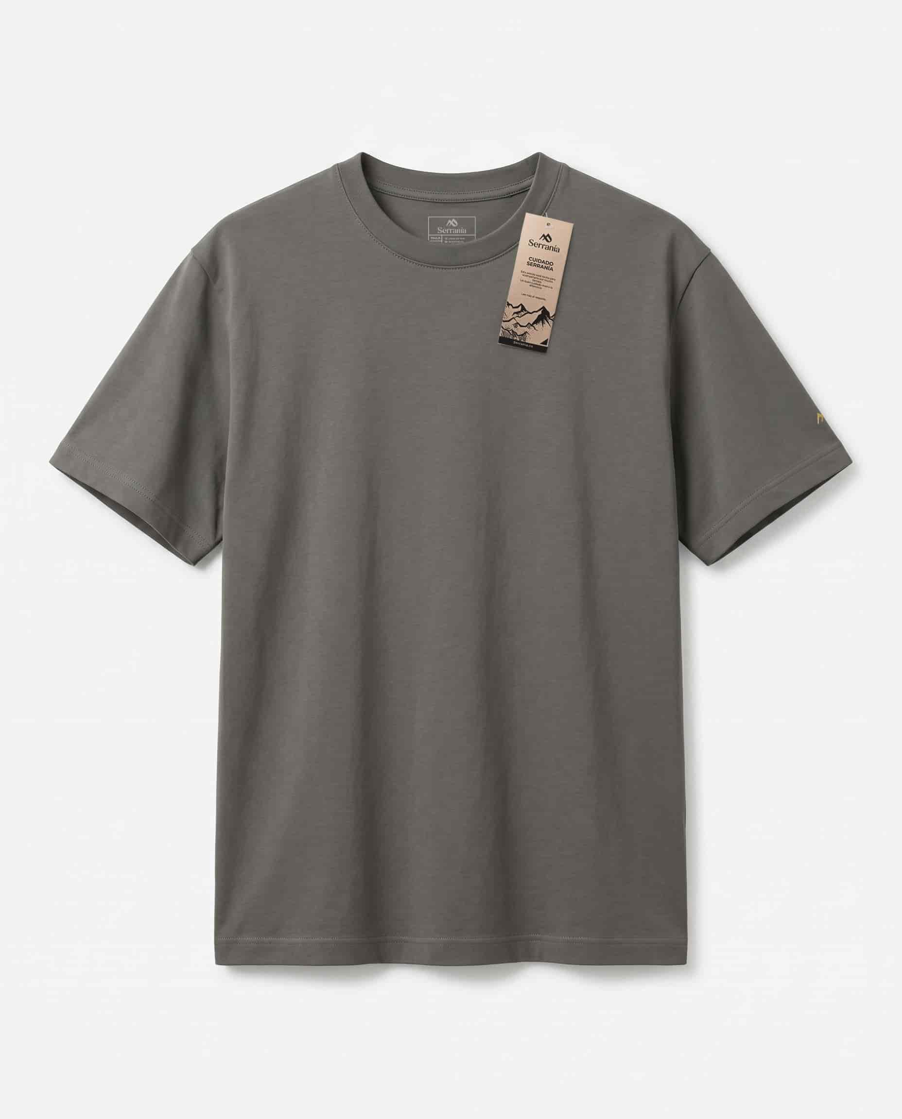 Set 3 Camisetas Slim Fit: Gris Oscuro + Neblina + Blanca - miniatura 3