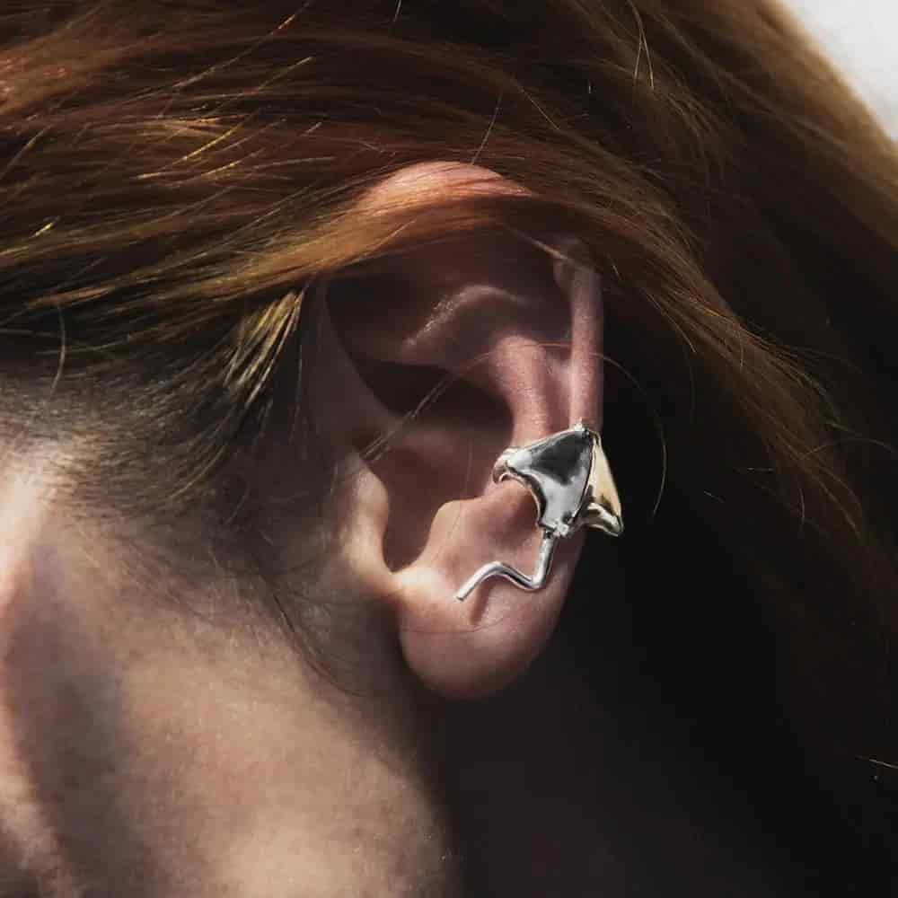 Earcuff Raya águila moteada - miniatura 1