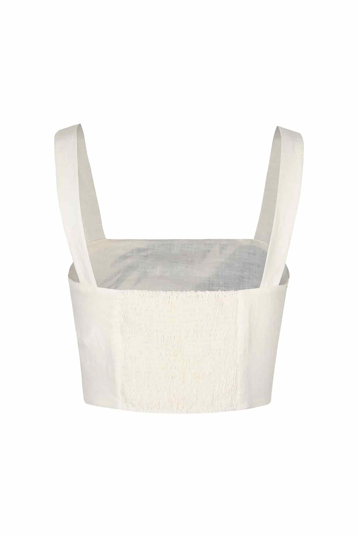 Guainia Linen Top / Ivory Palms - miniatura 3