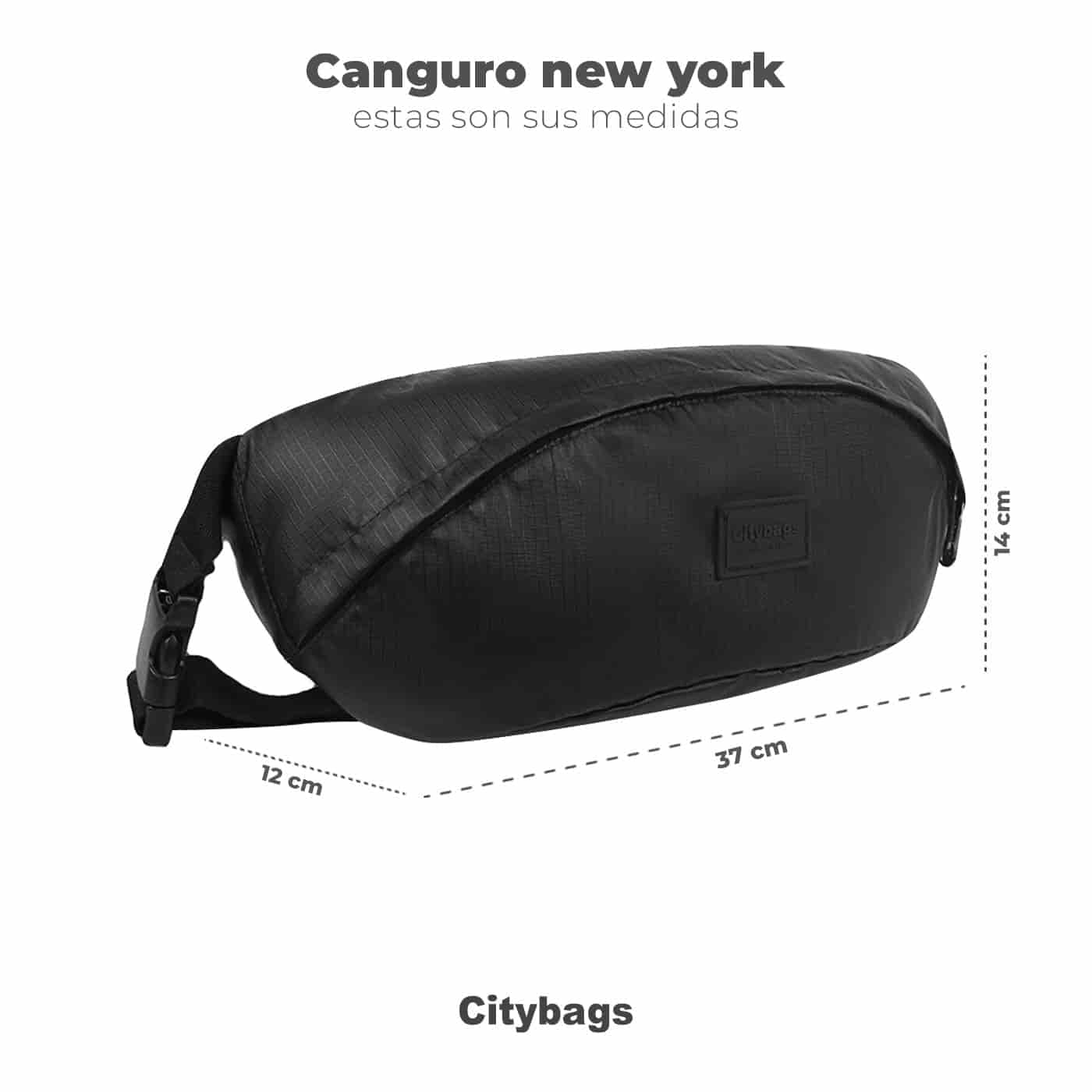 Canguro New York Ligh Negro - Citybags - miniatura 7