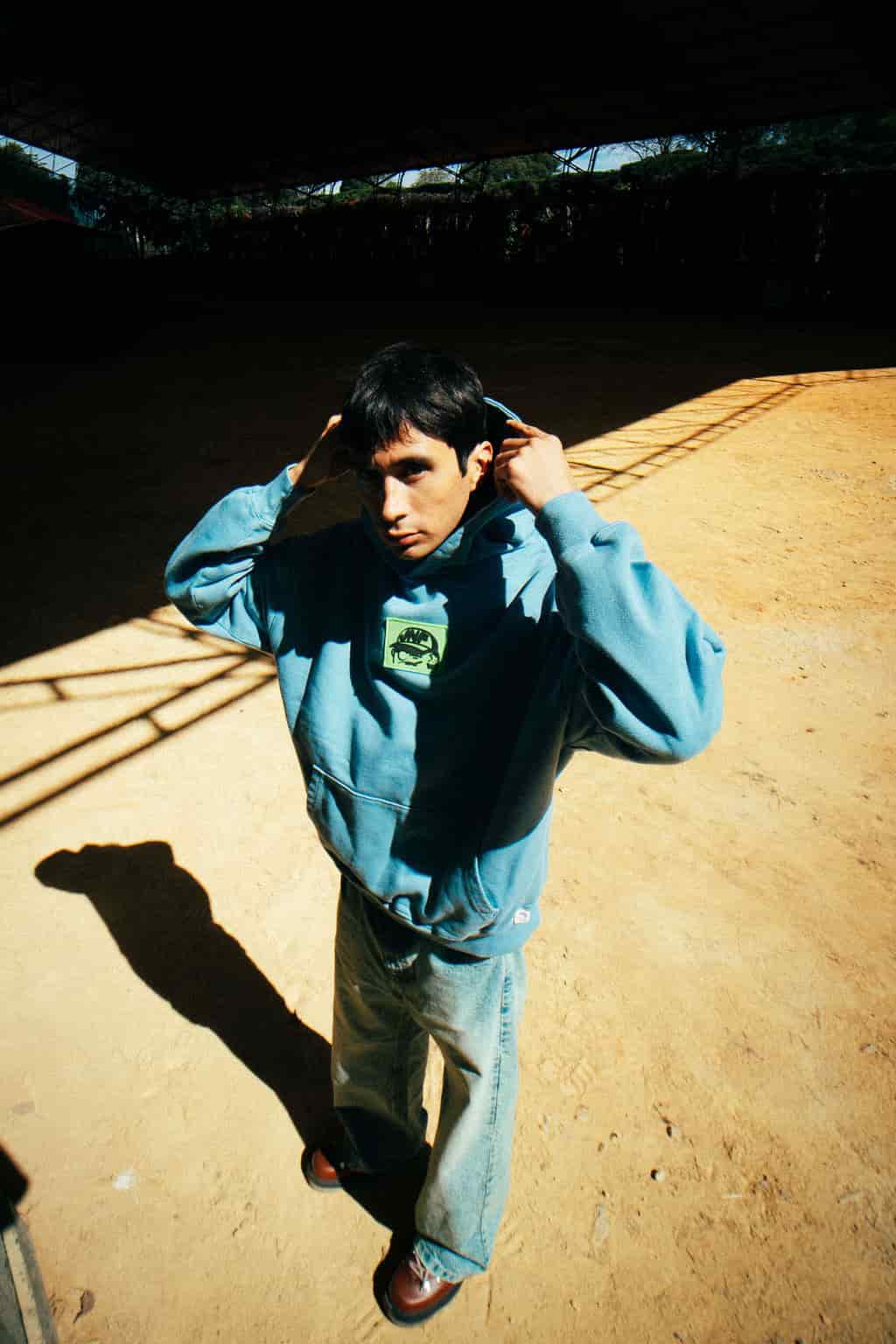 HOODIE SERVING AZUL - miniatura 3