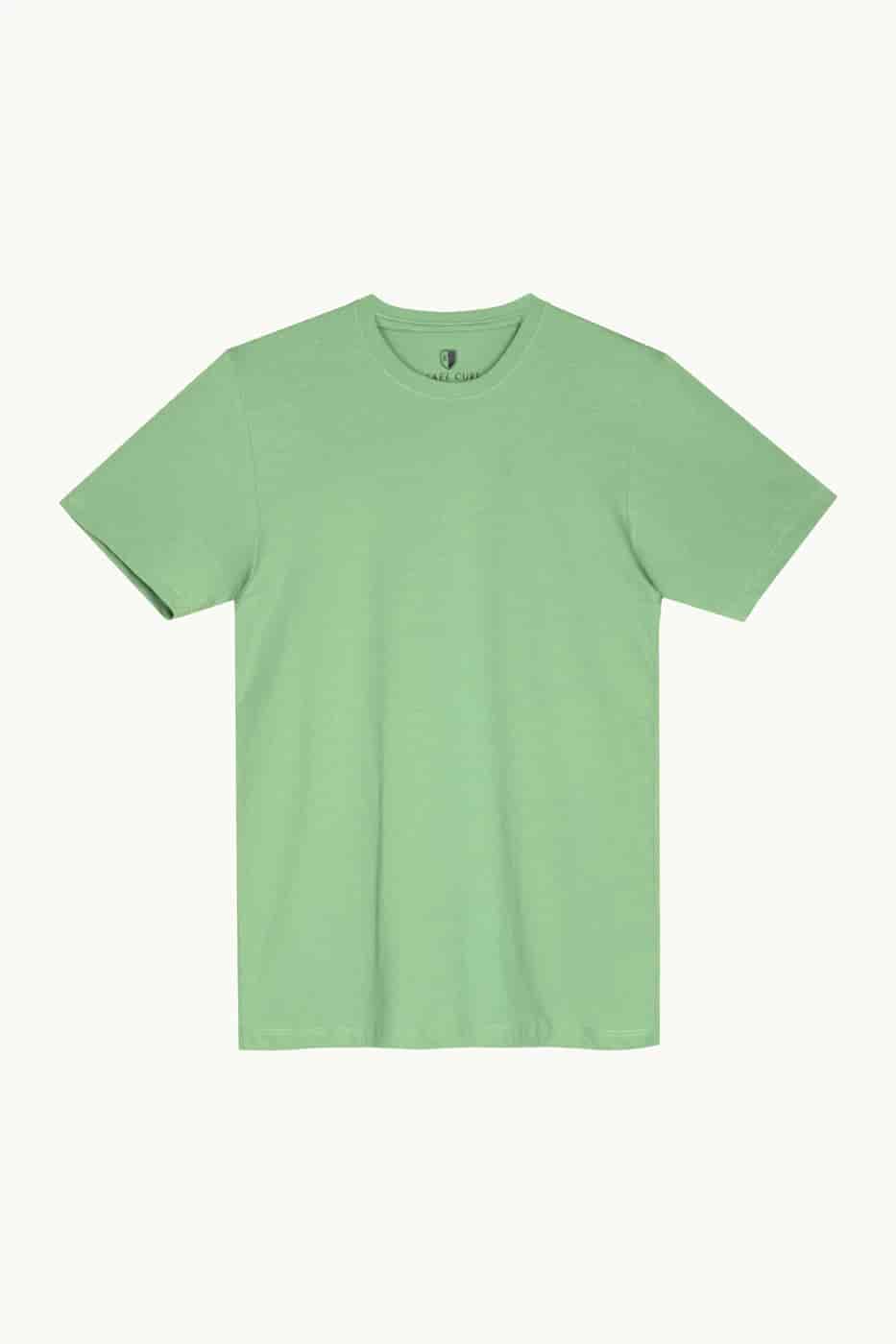 T-shirt Slim Fit 100% Algodón Verde Claro - miniatura 9