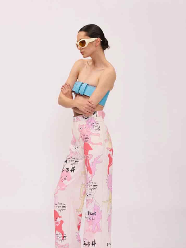 BEIGE CARTOON PANT - miniatura 1