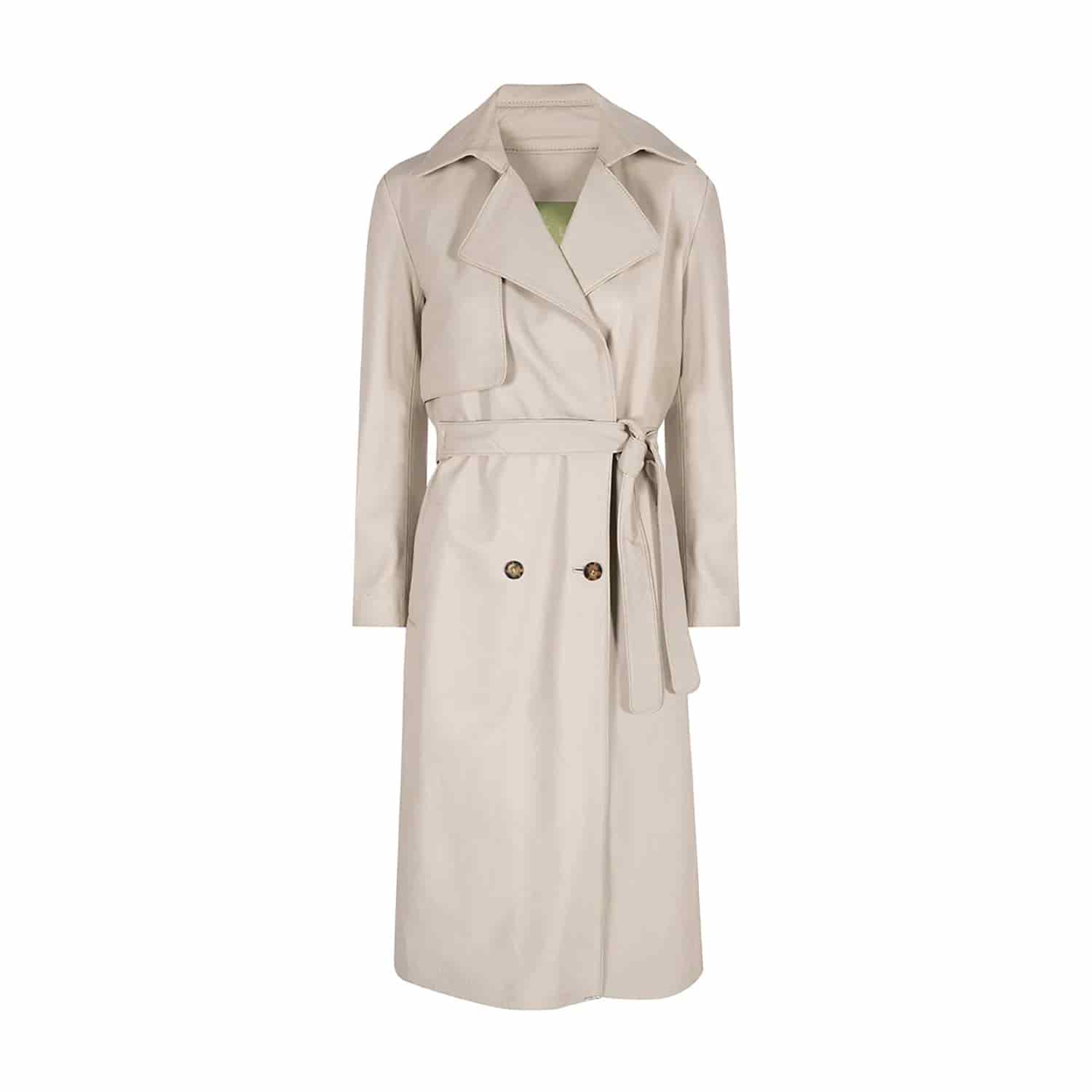 MILA DESTRUCTURED LONG TRENCH COAT - miniatura 1