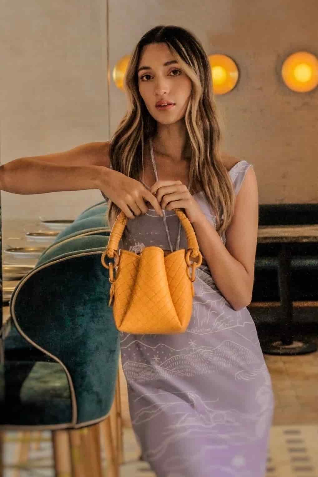 Tulip Mini Bucket Bag, Yellow - miniatura 8