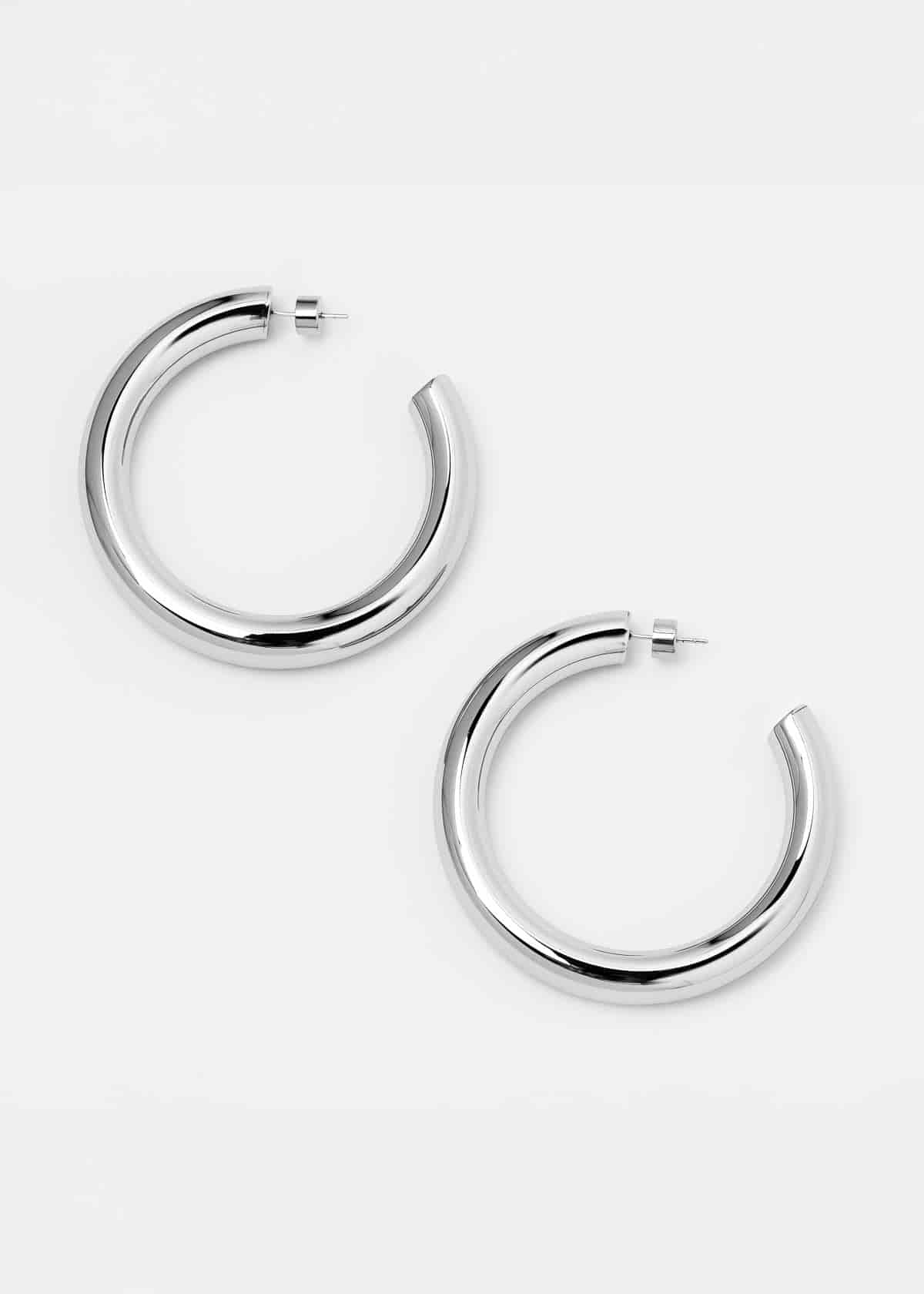 Tera Hoops Plateado - miniatura 2